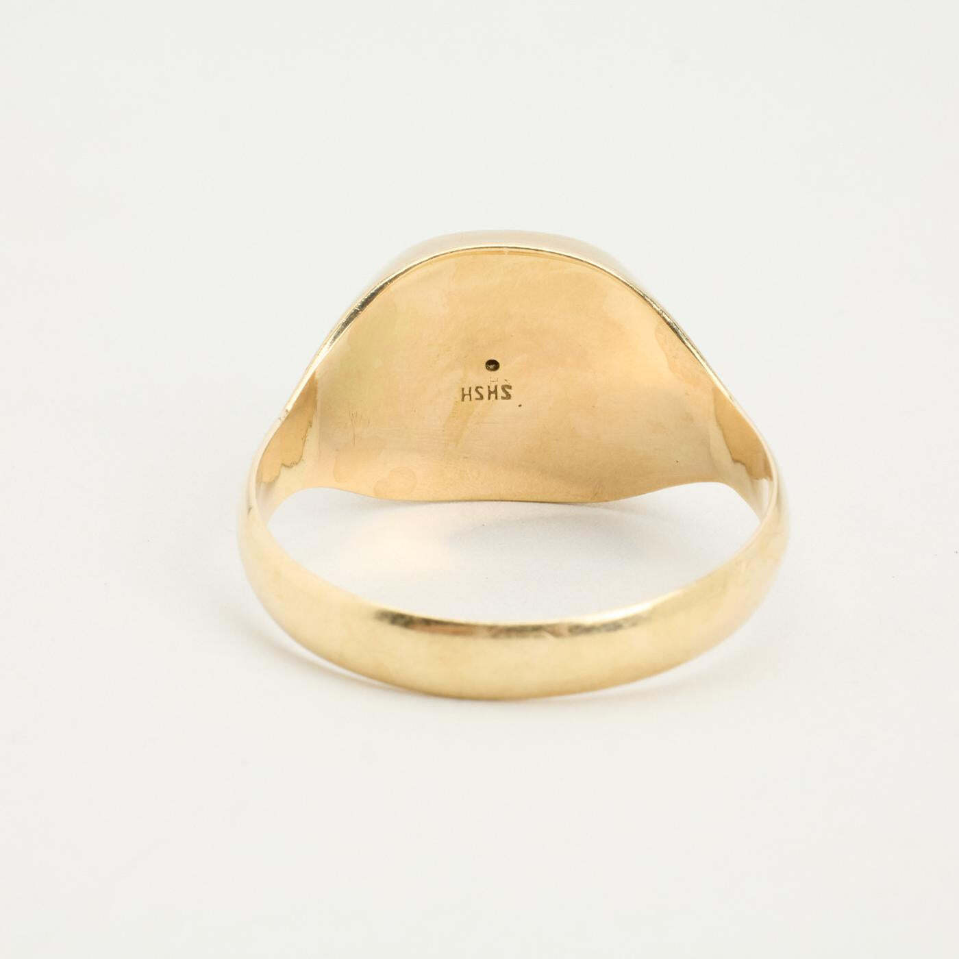 Ring with and zircon in 8K Gold size 15½ | Solid Gold | Premium Real