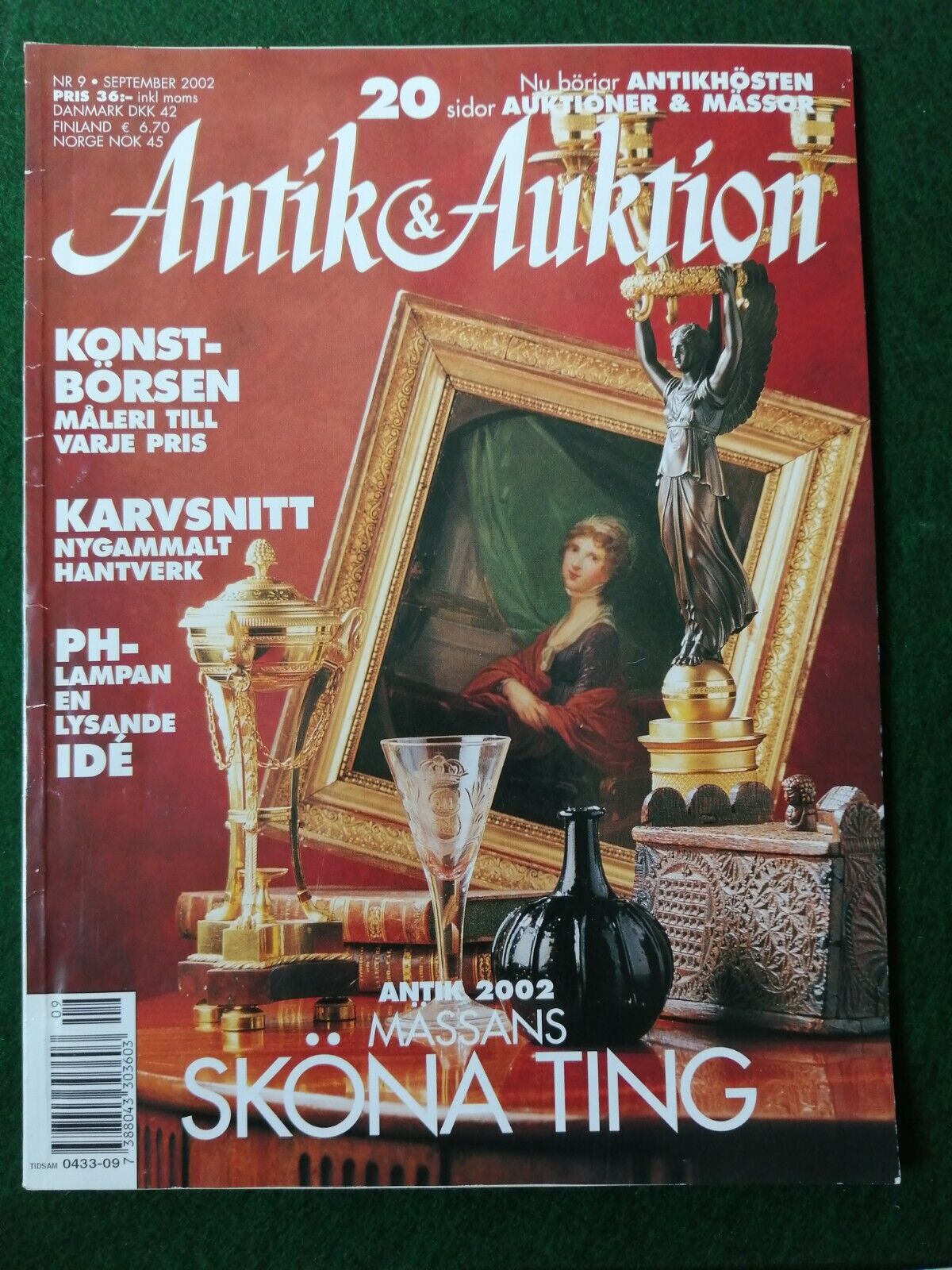 Swedish magazineANTIK  AUKTIONFrom 2002Incl7 page article on PHlamps