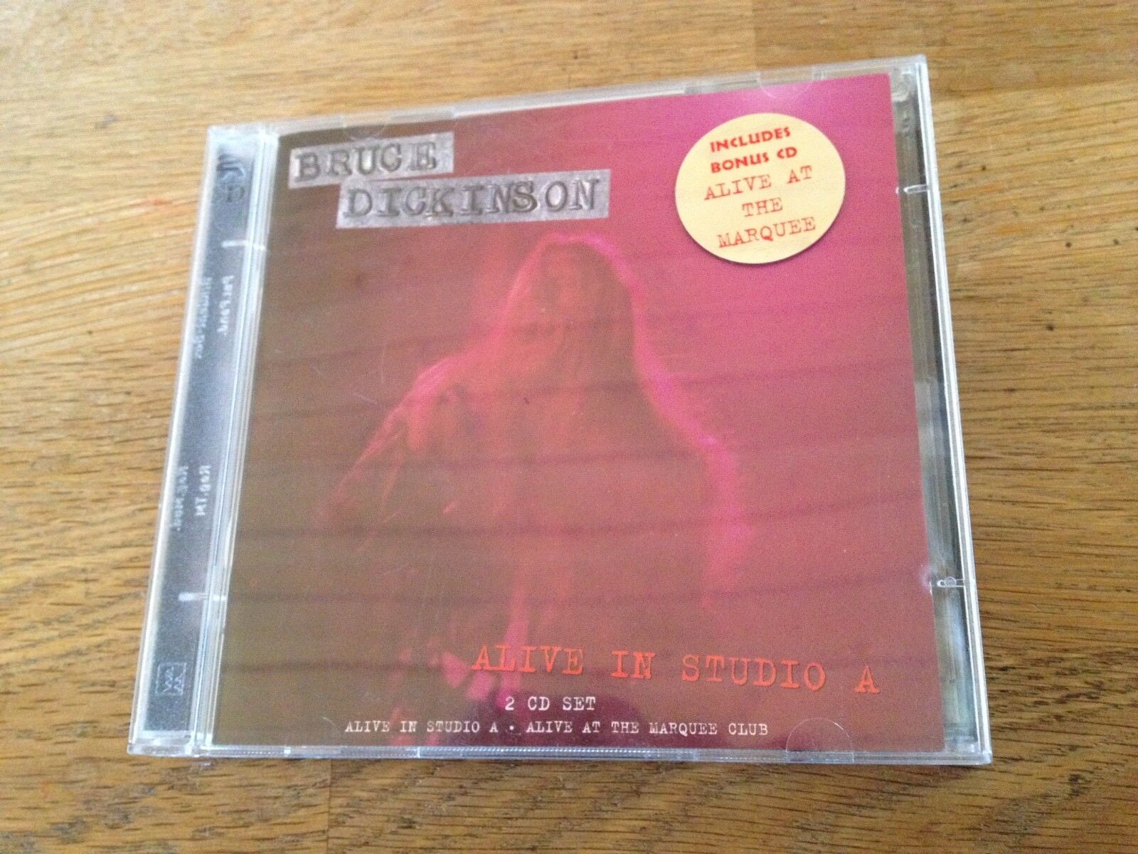 BRUCE DICKINSON "ALIVE IN STUDIO A" LIVE 2 CD ALBUM SET 1995 GERMAN PRESSED RARE