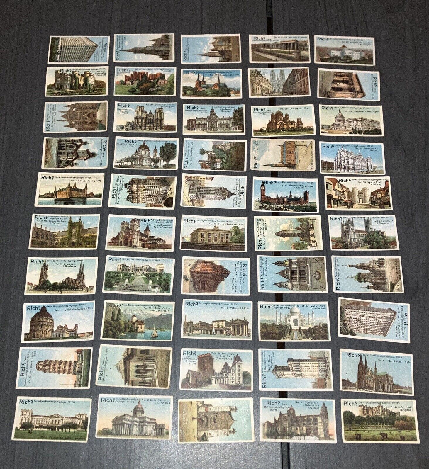 Complete Set 1926 Rich’s Collectors Vintage Series RARE AND IMPORTANT BUILDINGS