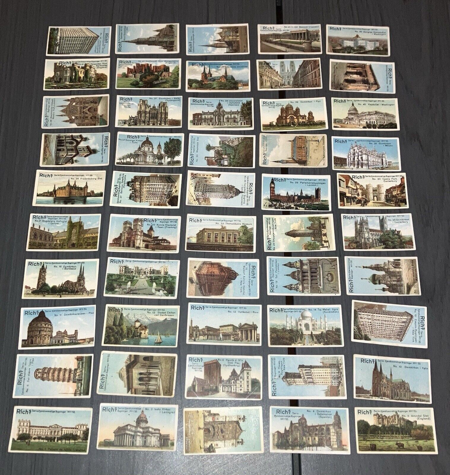 Complete Set 1926 Rich’s Collectors Vintage Series RARE AND IMPORTANT BUILDINGS