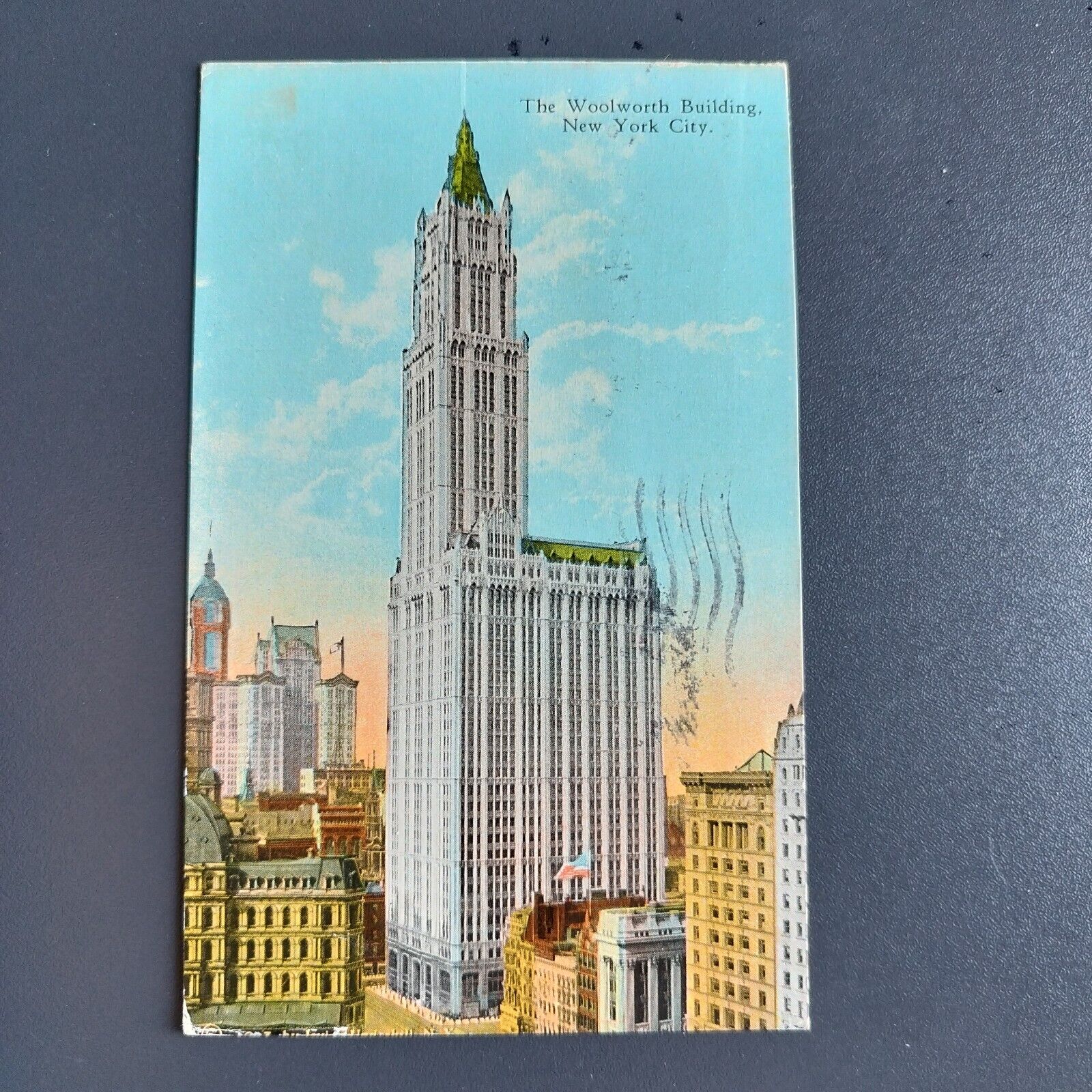 Postcard New York City  The Woolworth Building - Posted 1927