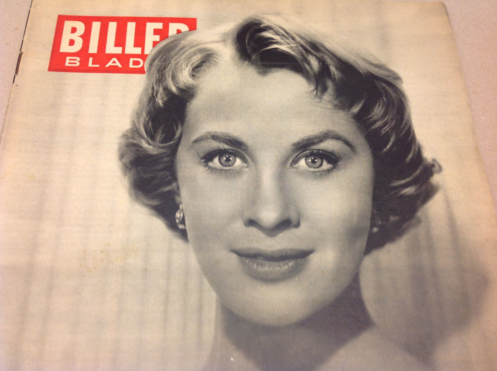 MAI ZETTERLING SWEDEN ON FRONT COVER VINTAGE DANISH Magazine Billed-Bladet 1954