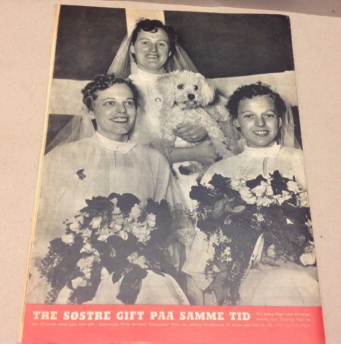 MAI ZETTERLING SWEDEN ON FRONT COVER VINTAGE DANISH Magazine Billed-Bladet 1954