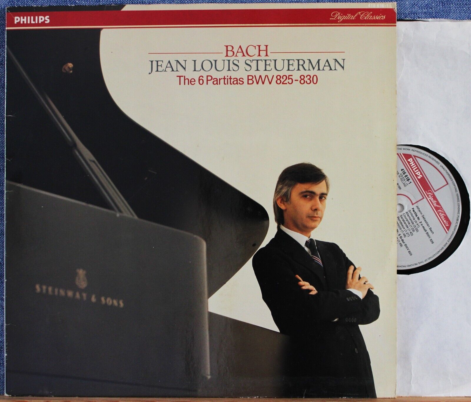 Steuerman Bach (Partitas 1-6) Philips 416 616 (2) dig NM