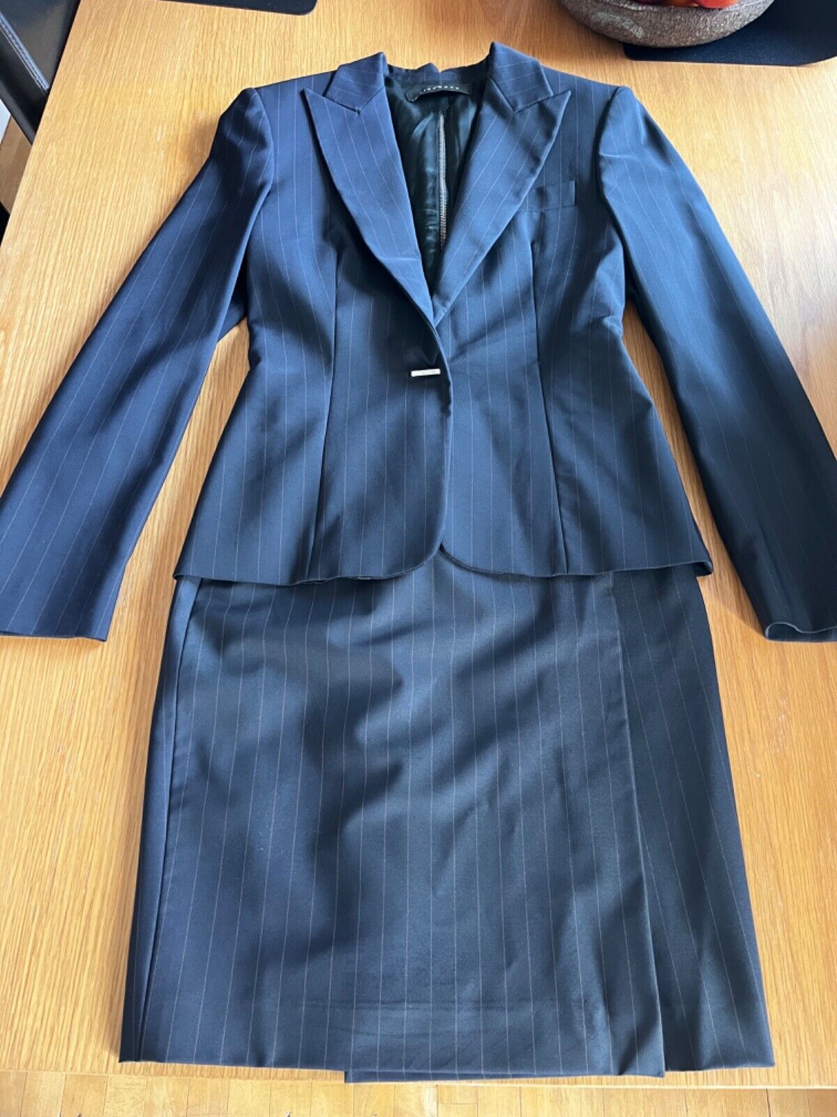 John Richmond navy blue women skirt suit size 6