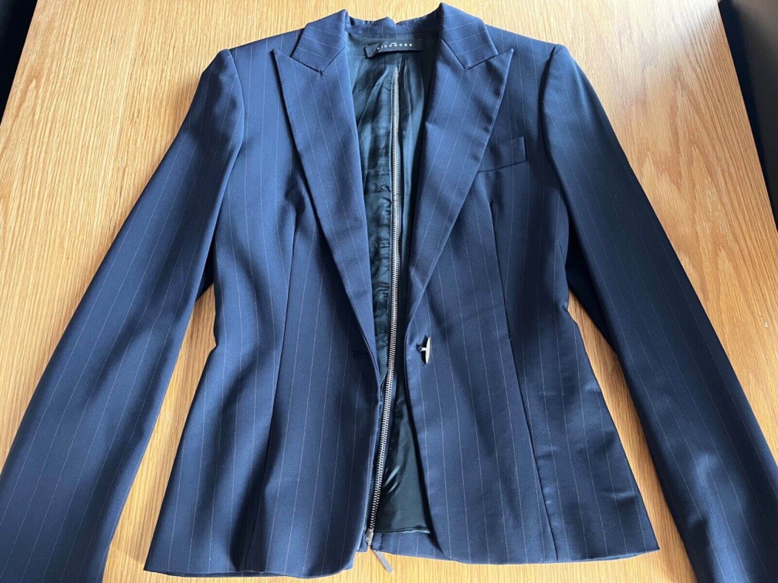 John Richmond navy blue women skirt suit size 6