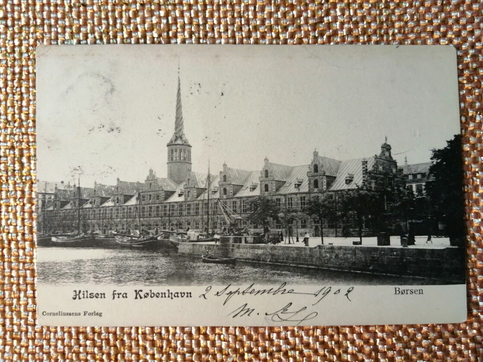 Vintage postcardDenmarkCopenhagenThe Stock ExchangePosted in 1902