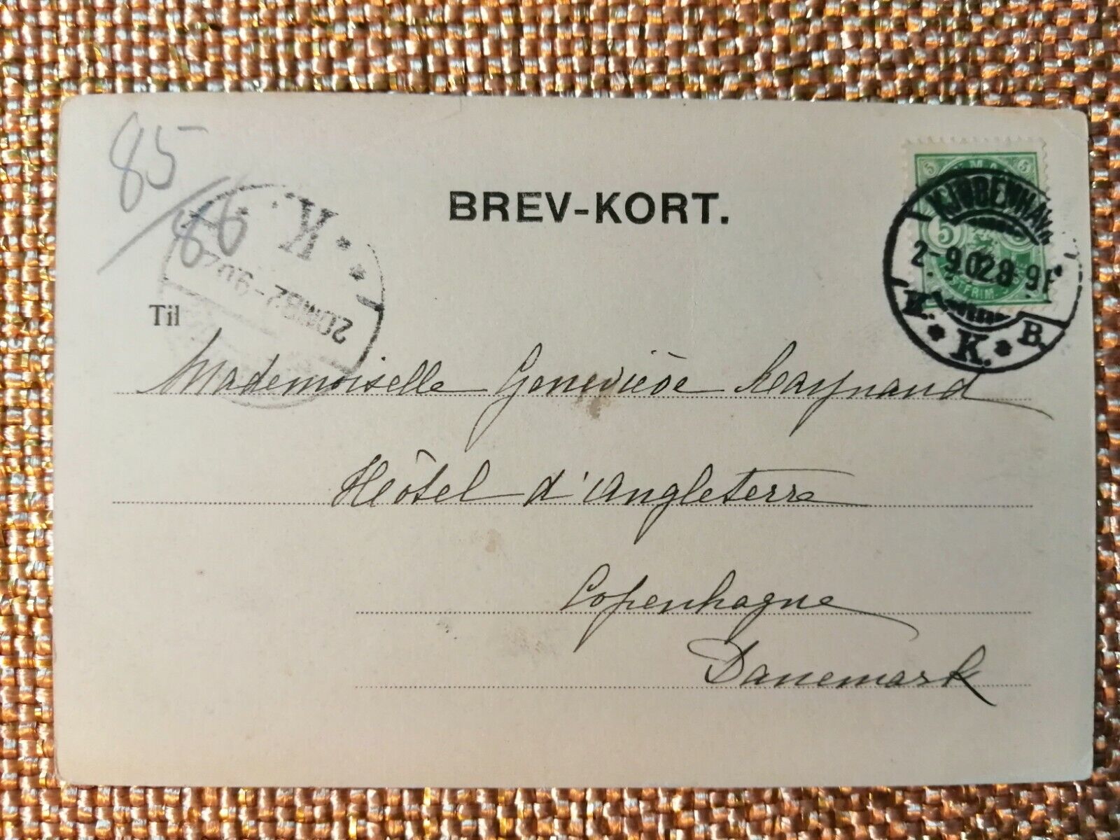 Vintage postcardDenmarkCopenhagenThe Stock ExchangePosted in 1902