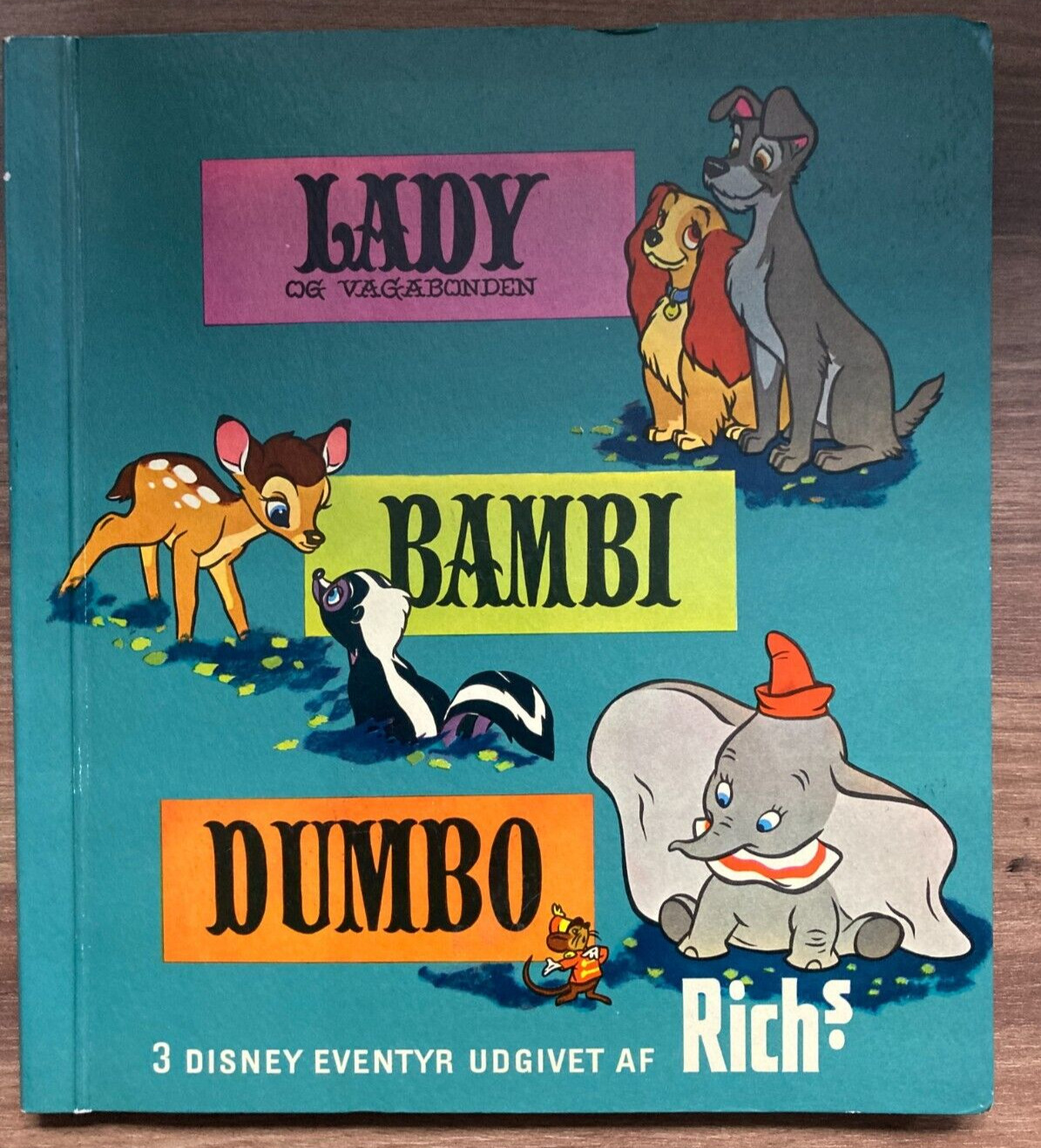 Lady and the Tramp Bambi Dumbo Danish Trading Card Album (1956)  - 196 Cards