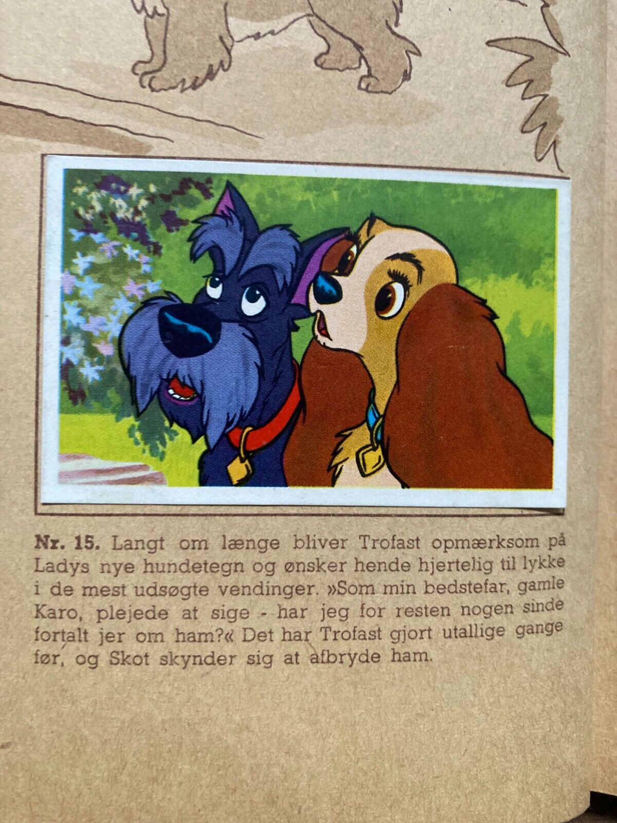 Lady and the Tramp Bambi Dumbo Danish Trading Card Album (1956)  - 196 Cards