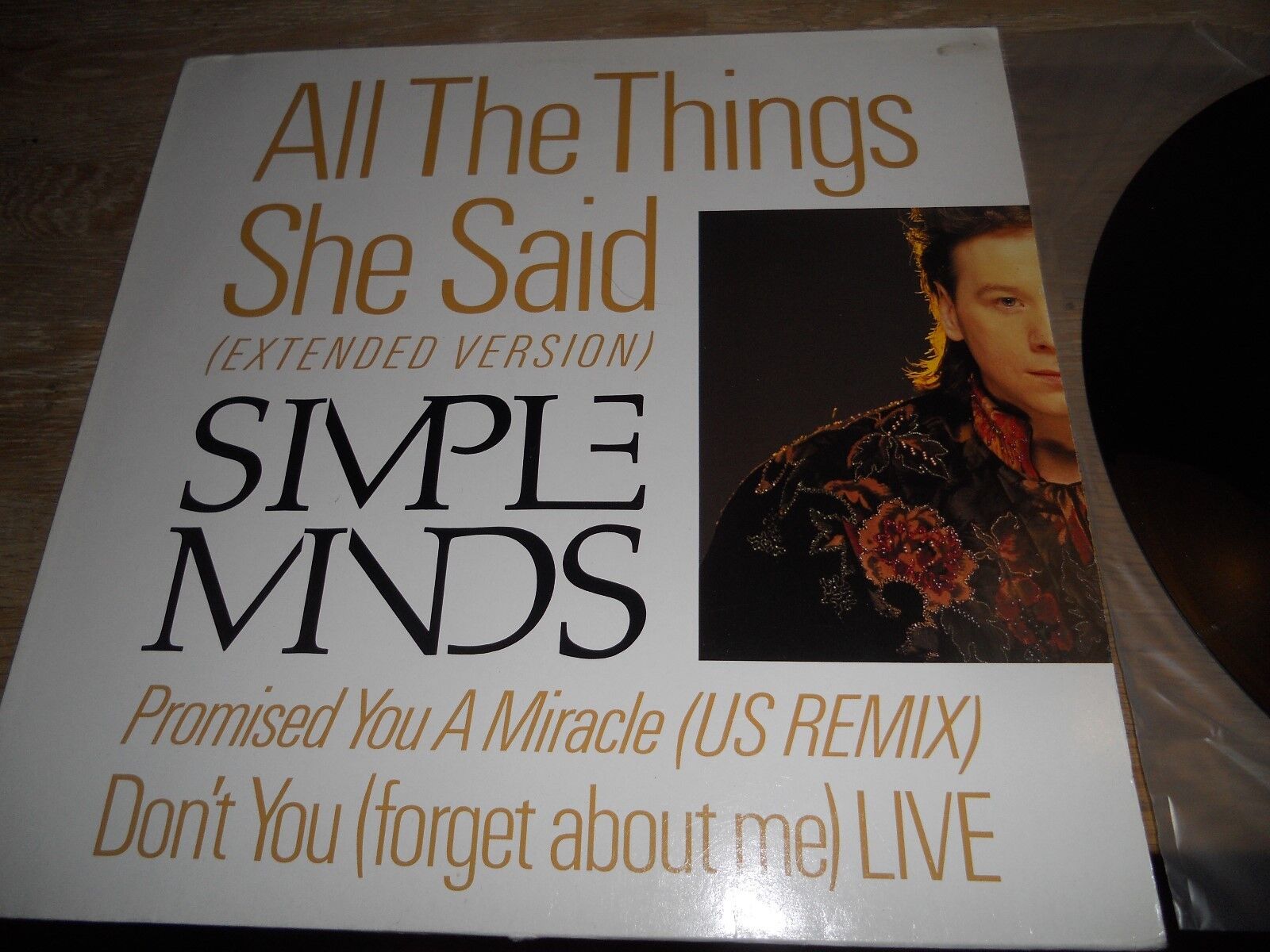 SIMPLE MINDS ALL THE THINGS SAID 1986 NCB GERMAN VINYL MAXI SINGLE VIRGIN + LIVE