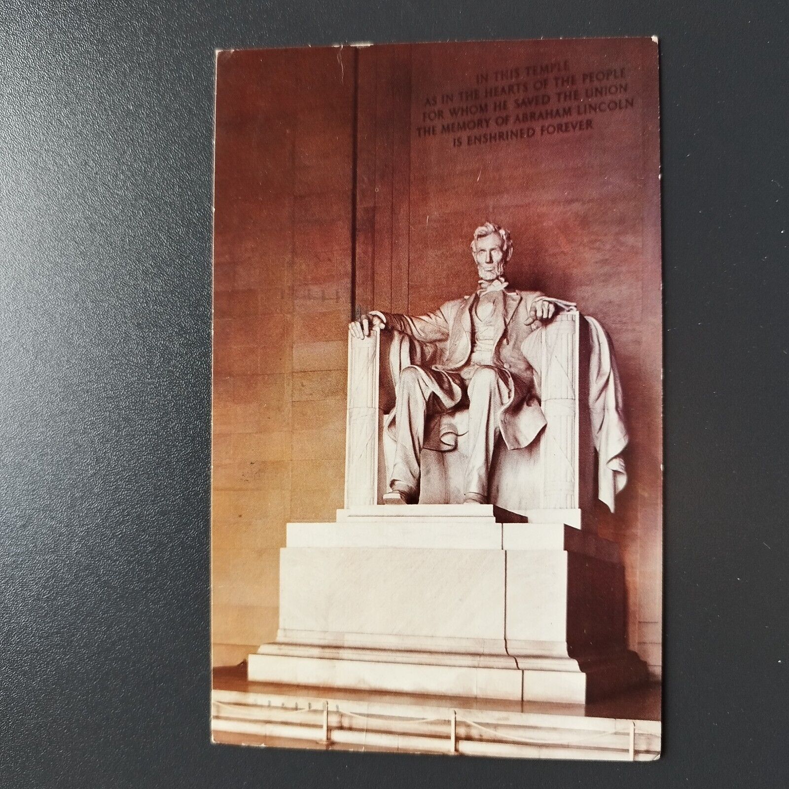 Washington DC Lincoln Statue at the Lincoln Memorial 1985