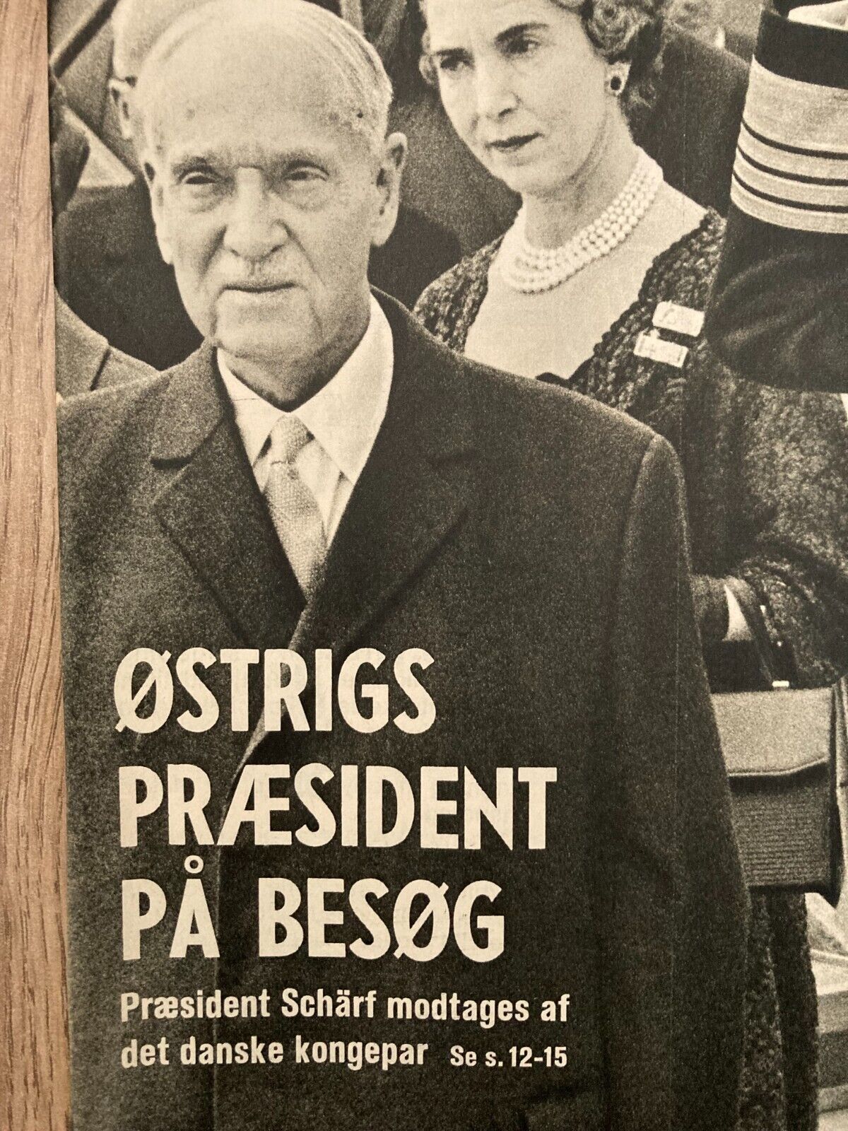 Adolf Schärf Austrian President Vist Denmark Danish Magazine 1964 Se og Hør