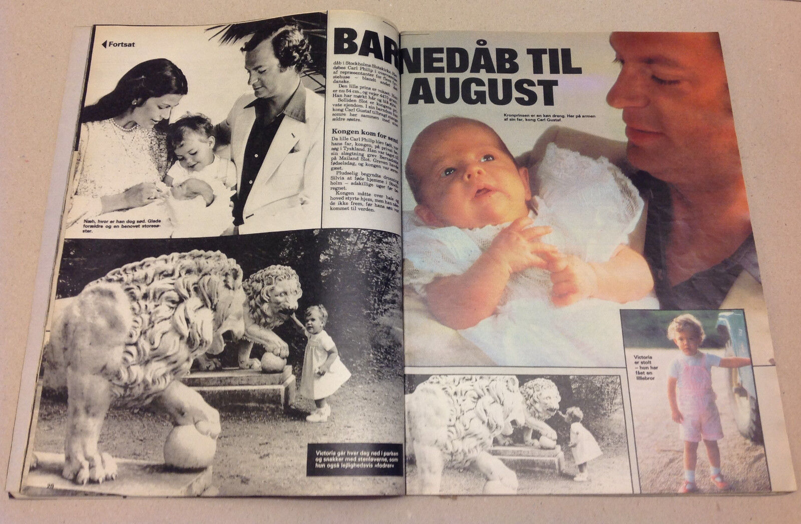 QUEEN SILVIA SWEDEN BIRTH CARL PHILLIP CARL GUSTAF VINTAGE Danish Magazine 1979