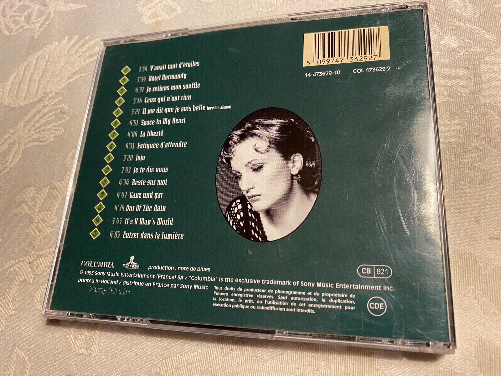 PATRICIA KAAS "JE TE DIS VOUS" 1993 CD ALBUM 15 TRACKS COLUMBIA RECORDS HOLLAND*