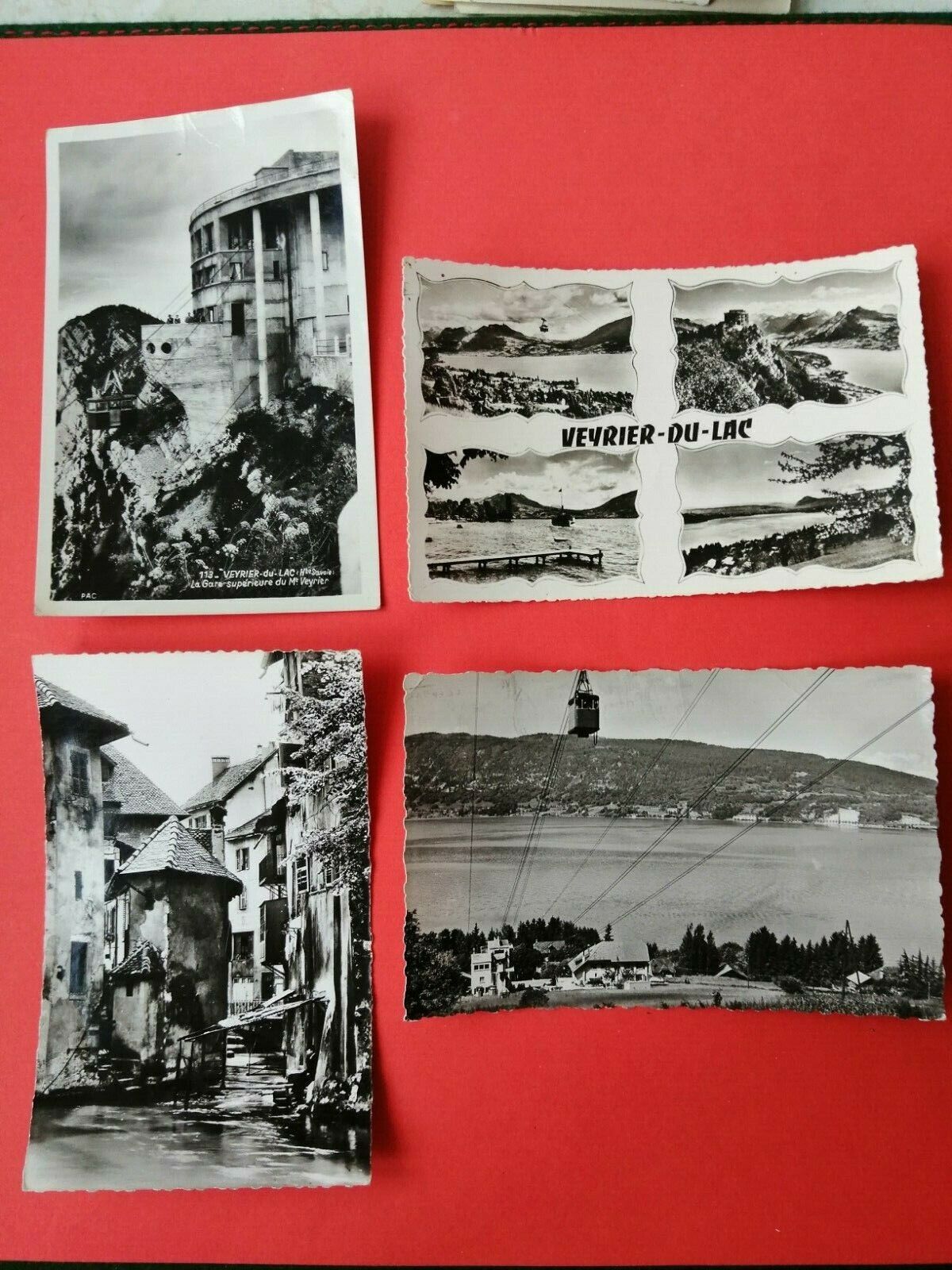 13 Vintage Postcards FranceVeyrier-Du-LacLac D'Annecy