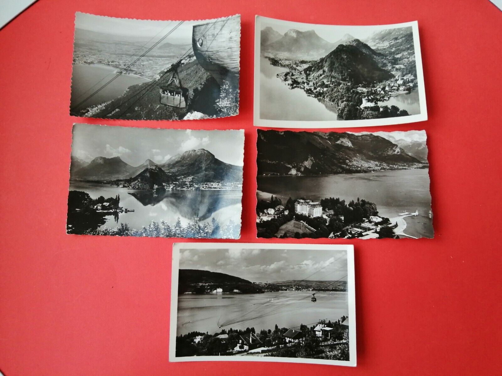 13 Vintage Postcards FranceVeyrier-Du-LacLac D'Annecy