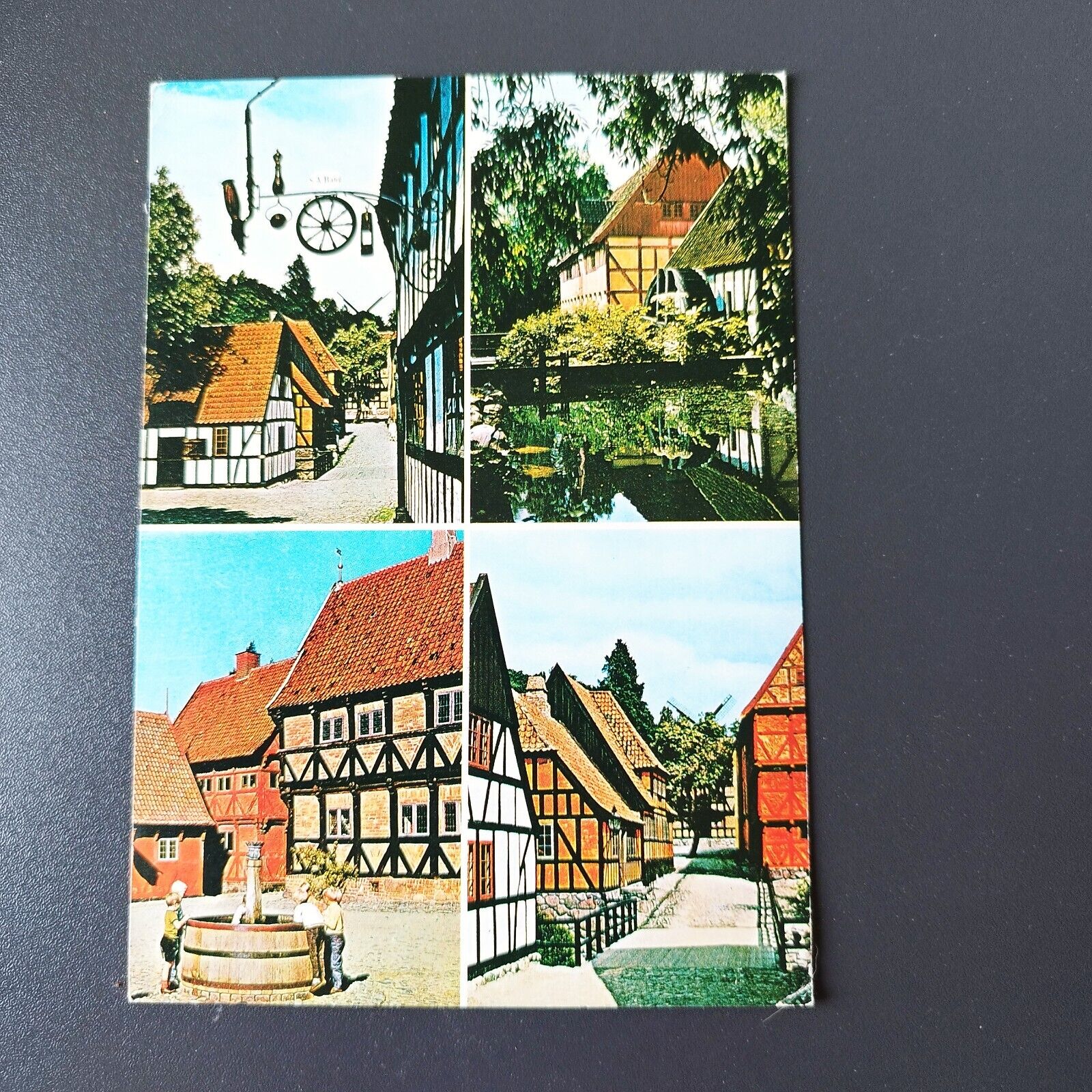 Vintage postcardDenmark Aarhus "The Urban Museum"- Den Gamle By Museum