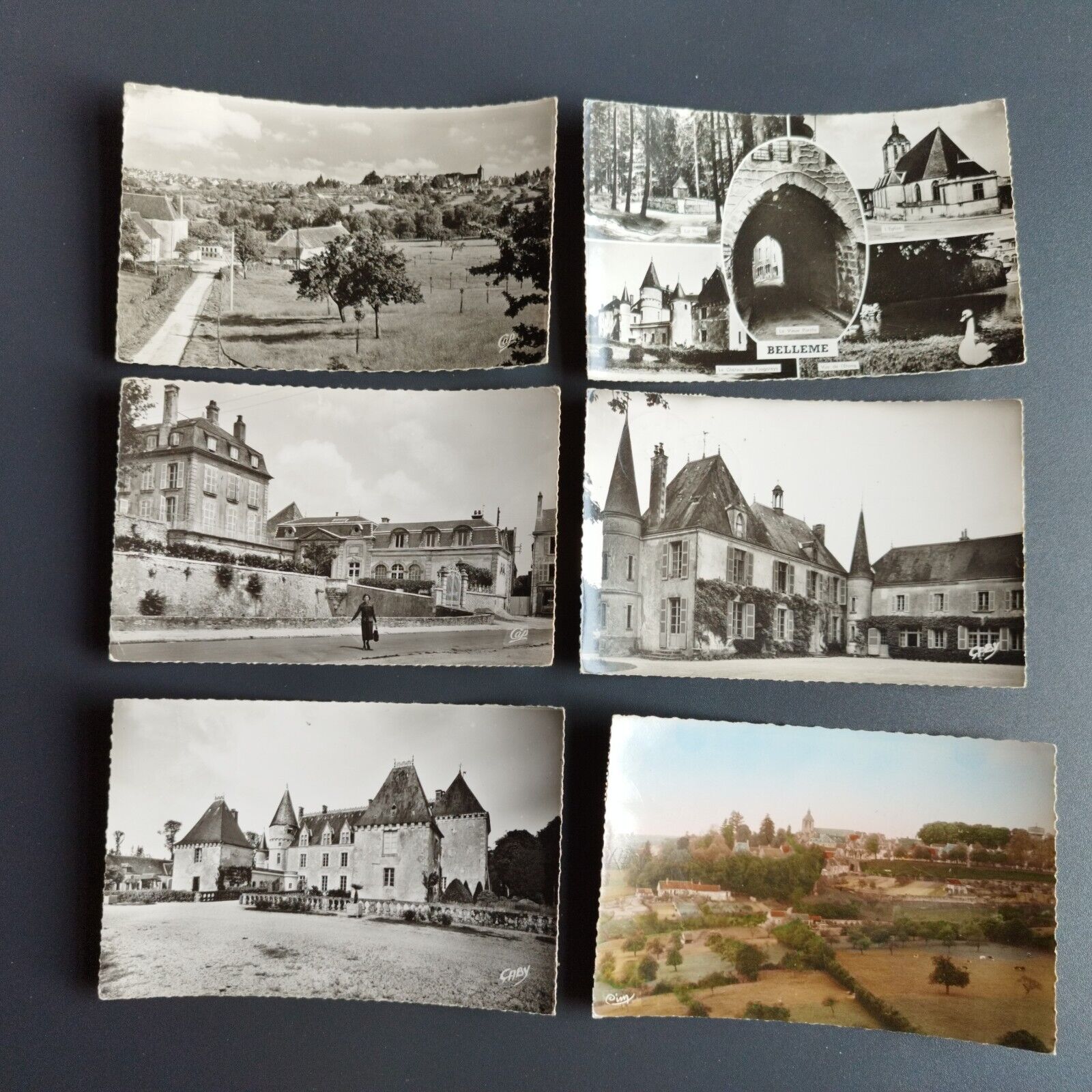 FRANCE 6 vintage postcards Bellême