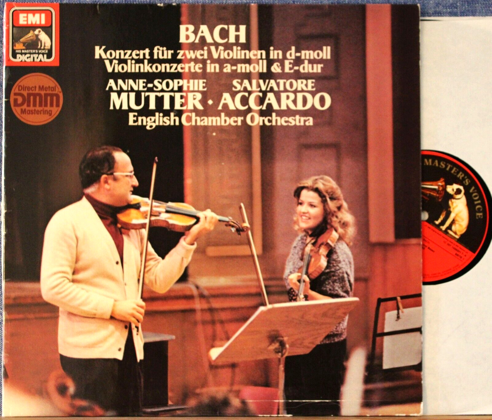 Mutter; Accardo Bach (Violin concertos) EMI 1435201 dig NM(-)