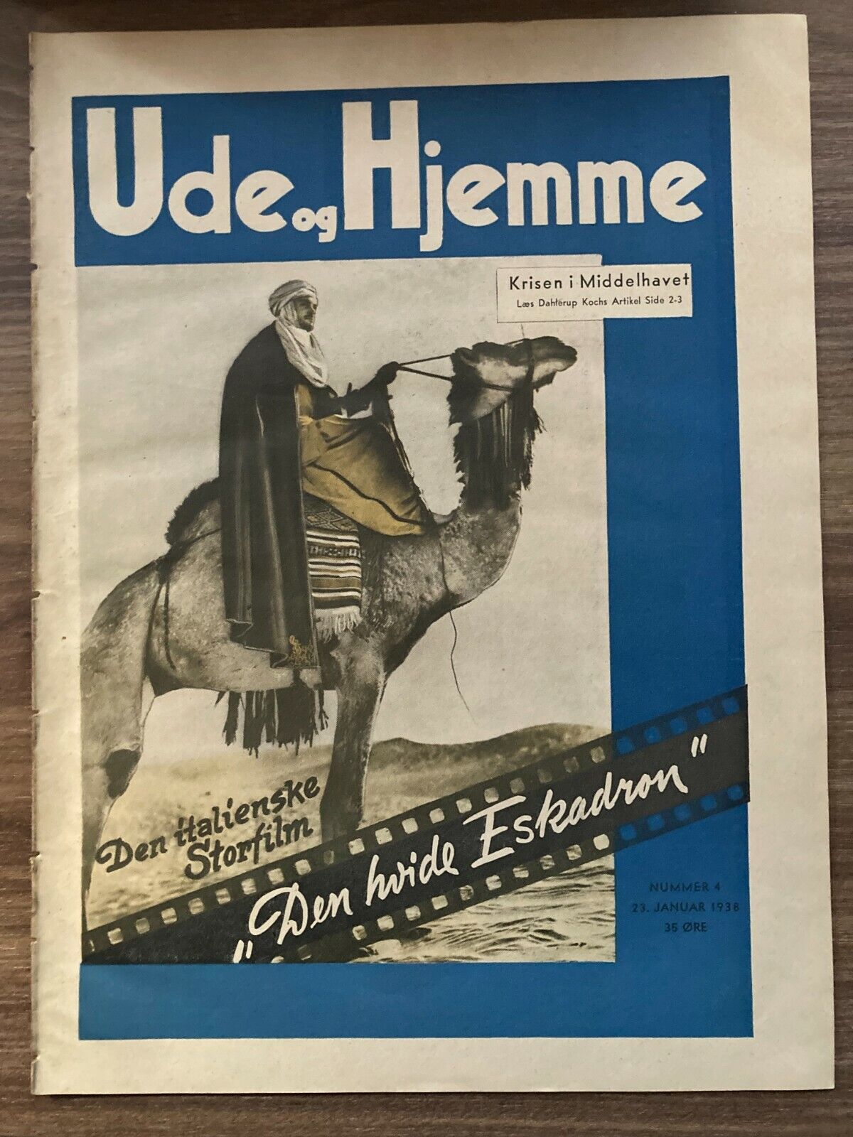 Lo squadrone bianco Fosco Giachetti Cover Danish Magazine 1938 Ude og Hjemme