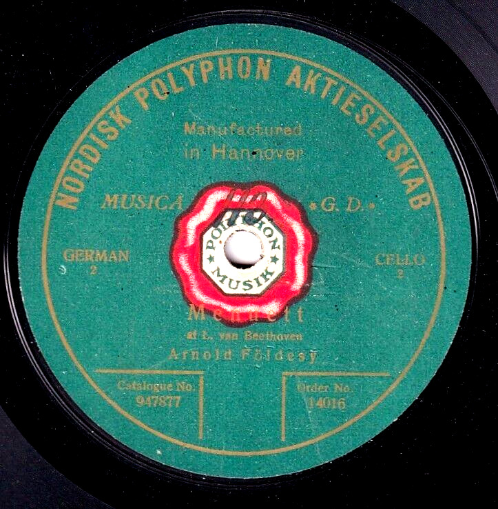 Földesy Beethoven (Menuet) + Marle (La Cinquantaine) NPA 14016 (10") NM(-)