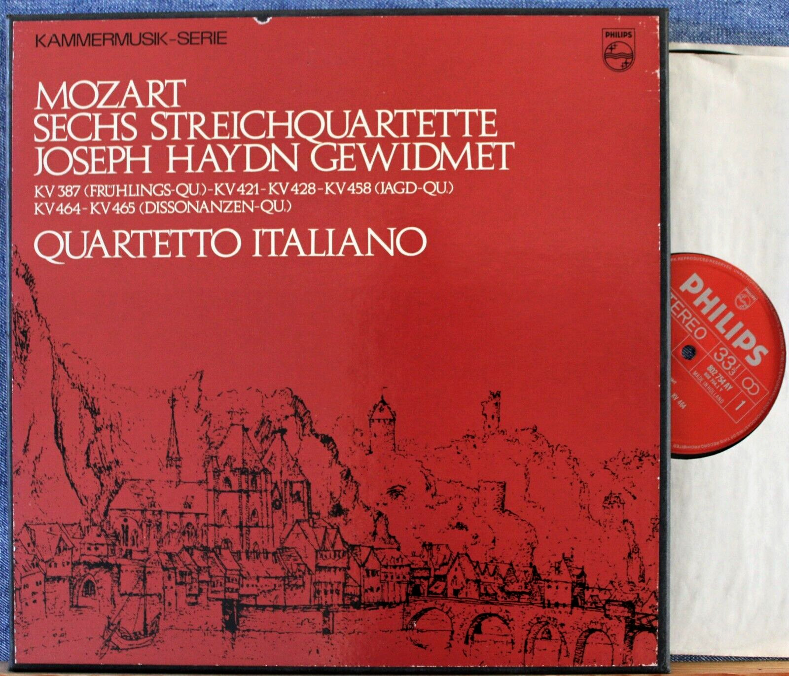 Quartetto Italiano Mozart (The six Haydn quartets) Philips SC 71 AX 301 (3) Box