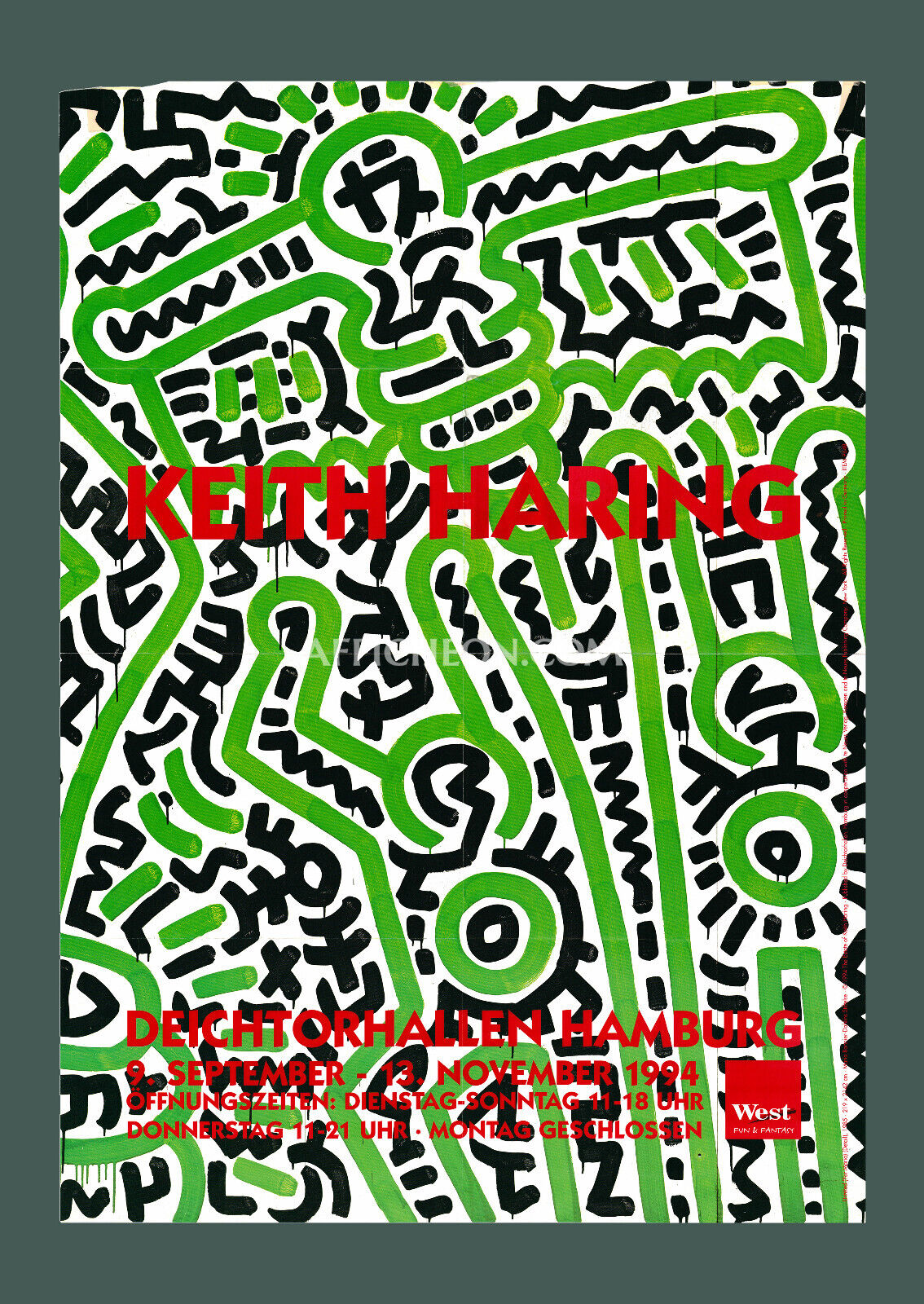 Keith Haring 'Homo Decorans' 1994 Vintage Original Poster Print