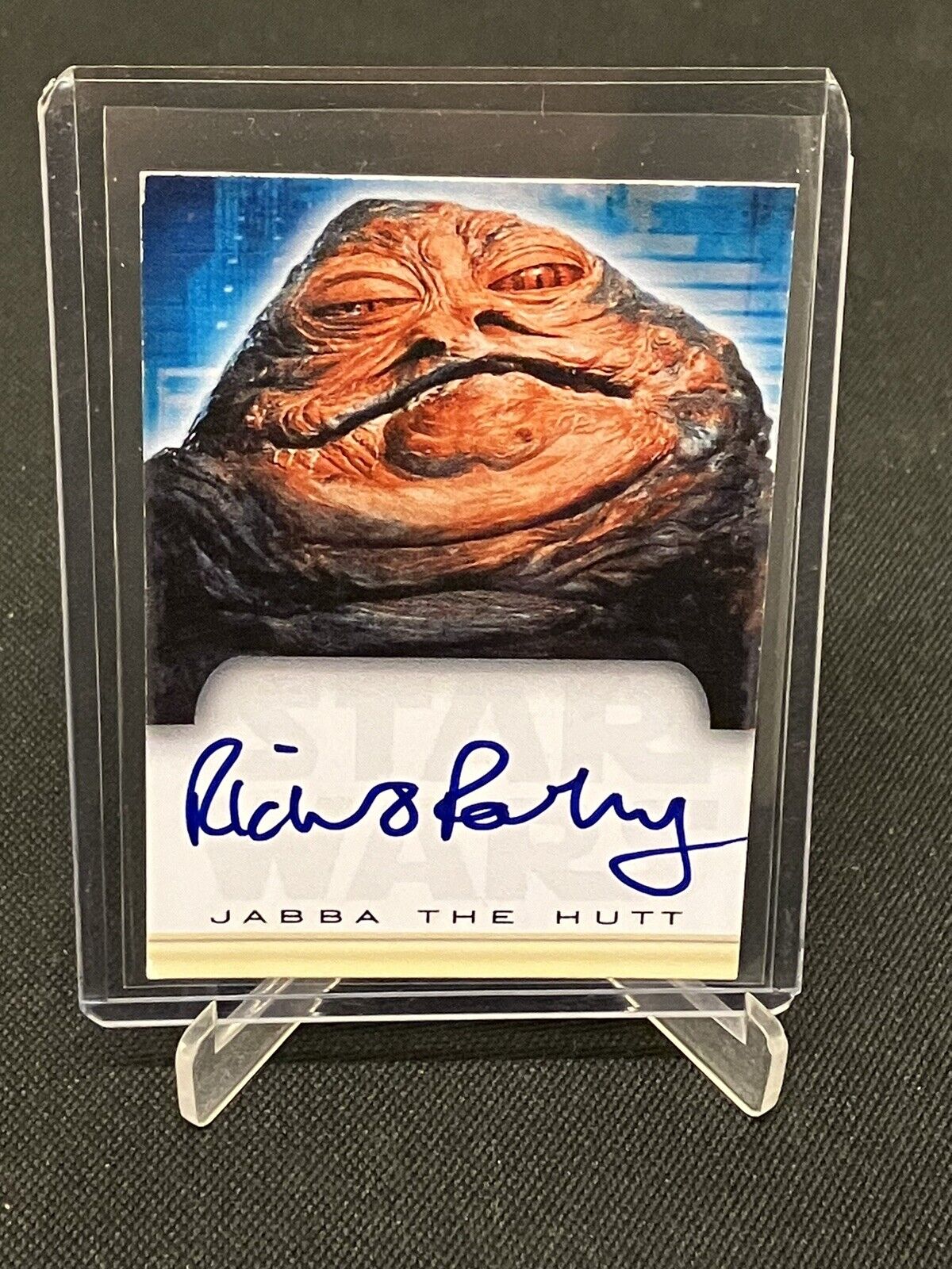 Star Wars Hand Signed Autograph Jabba The Hutt Custom Card - Richard Padbury