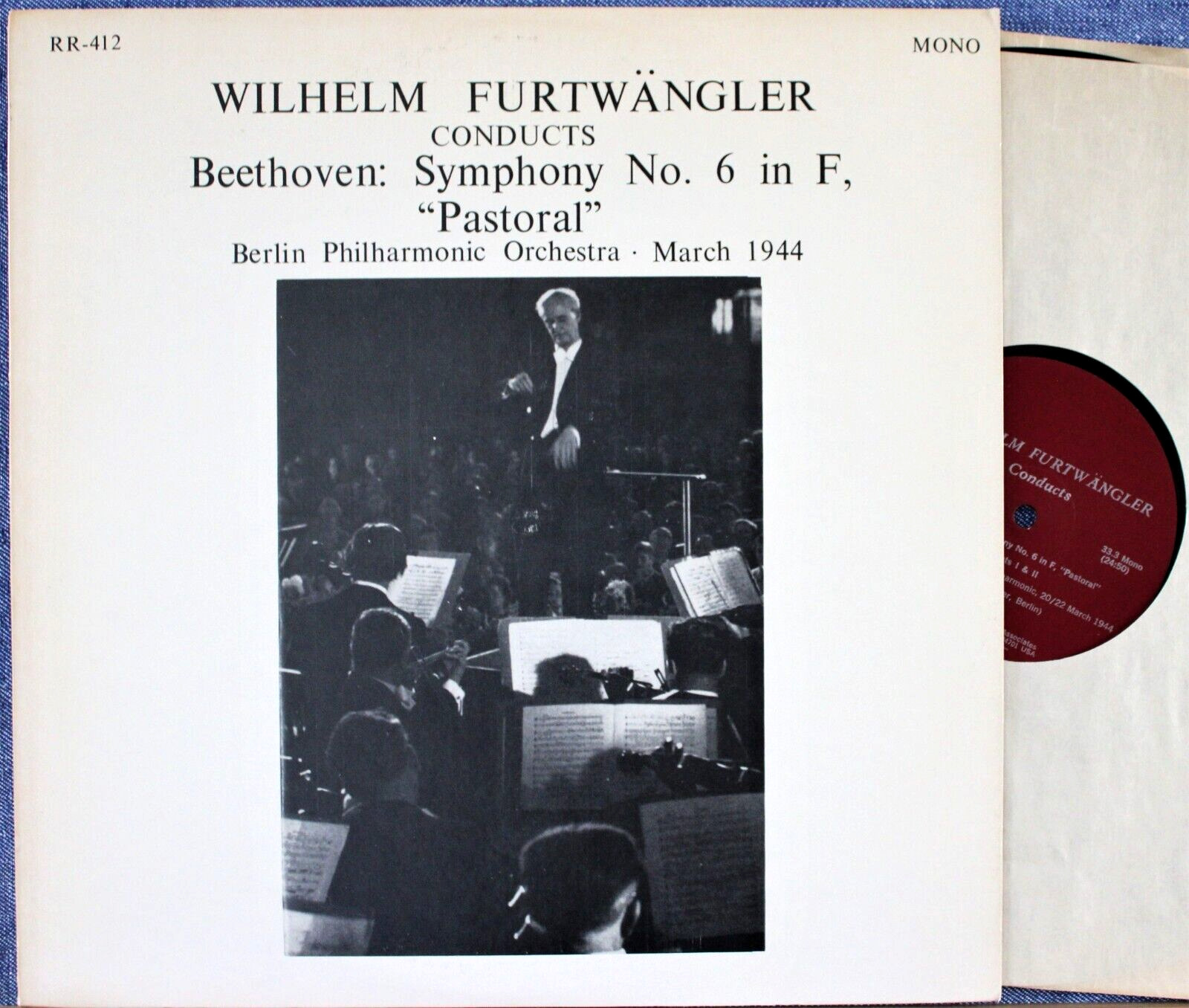 Furtwängler Beethoven (Symphony 6 live 1944) RR-412 NM