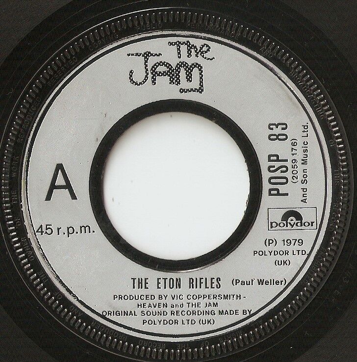 THE JAM THE ETON RIFLES  SEE SAW 45 7" 1979 LARGE CENTRE MOD REVIVAL WHO WELLER