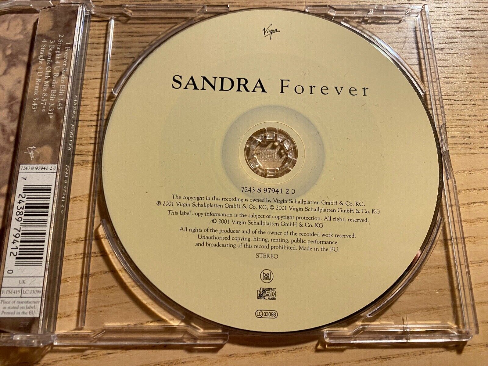 SANDRA CRETU "FOREVER" 2001 4 REMIXED TRACK CD SINGLE VIRGIN RECORDS