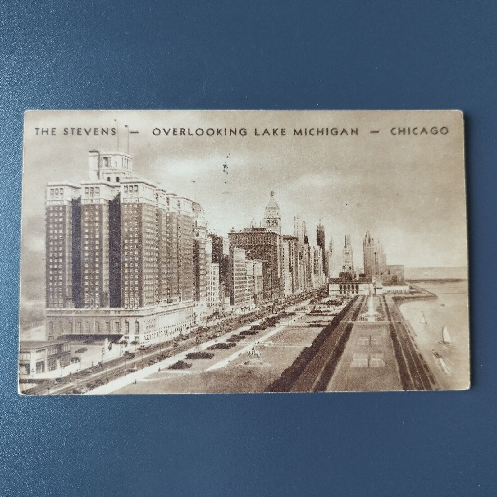 Illinois ChicagoThe Stevens  Overlooking Lake MichiganFrom 1942