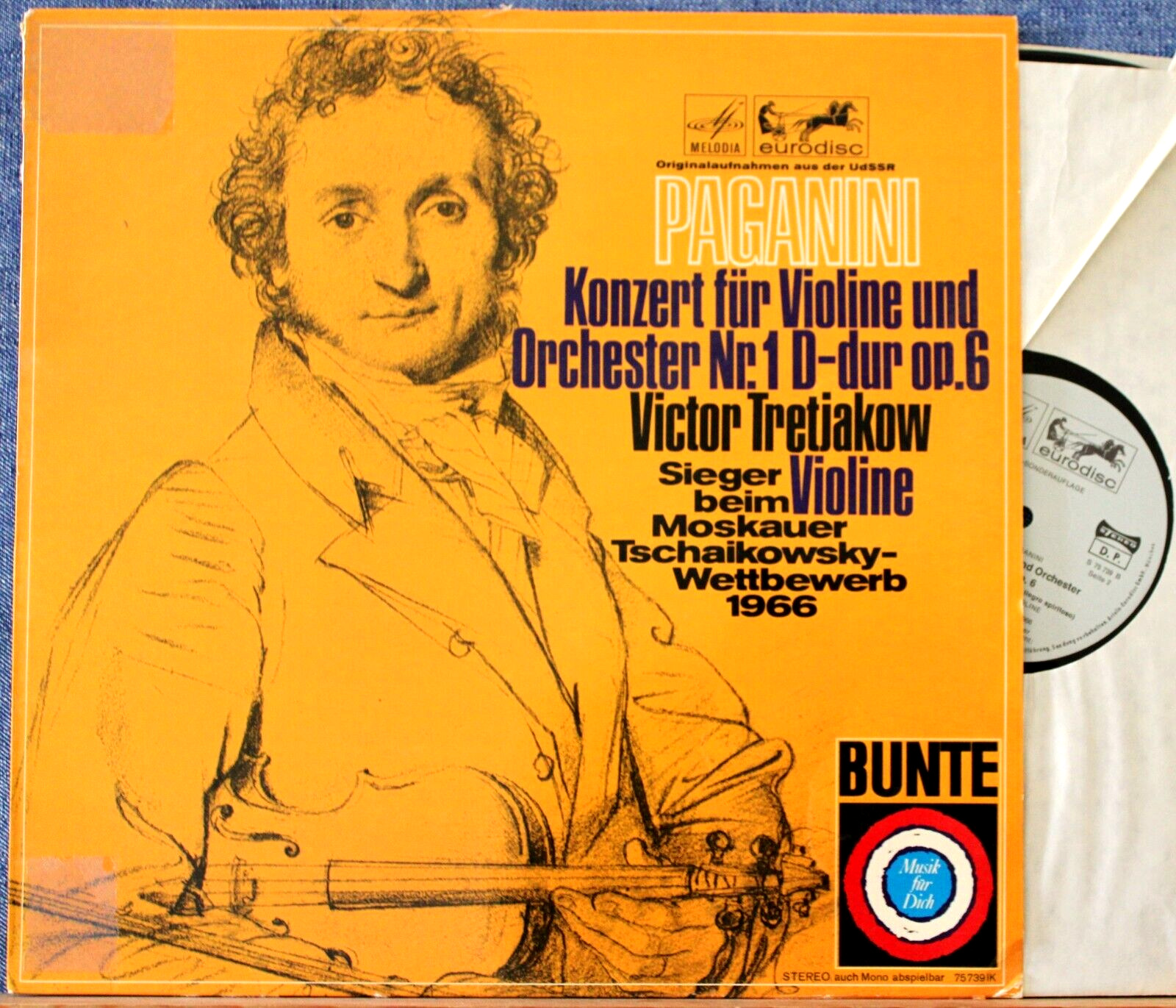 Tretiakov; Järvi Paganini (Violin concerto 1) Eurodisc 75 739 NM