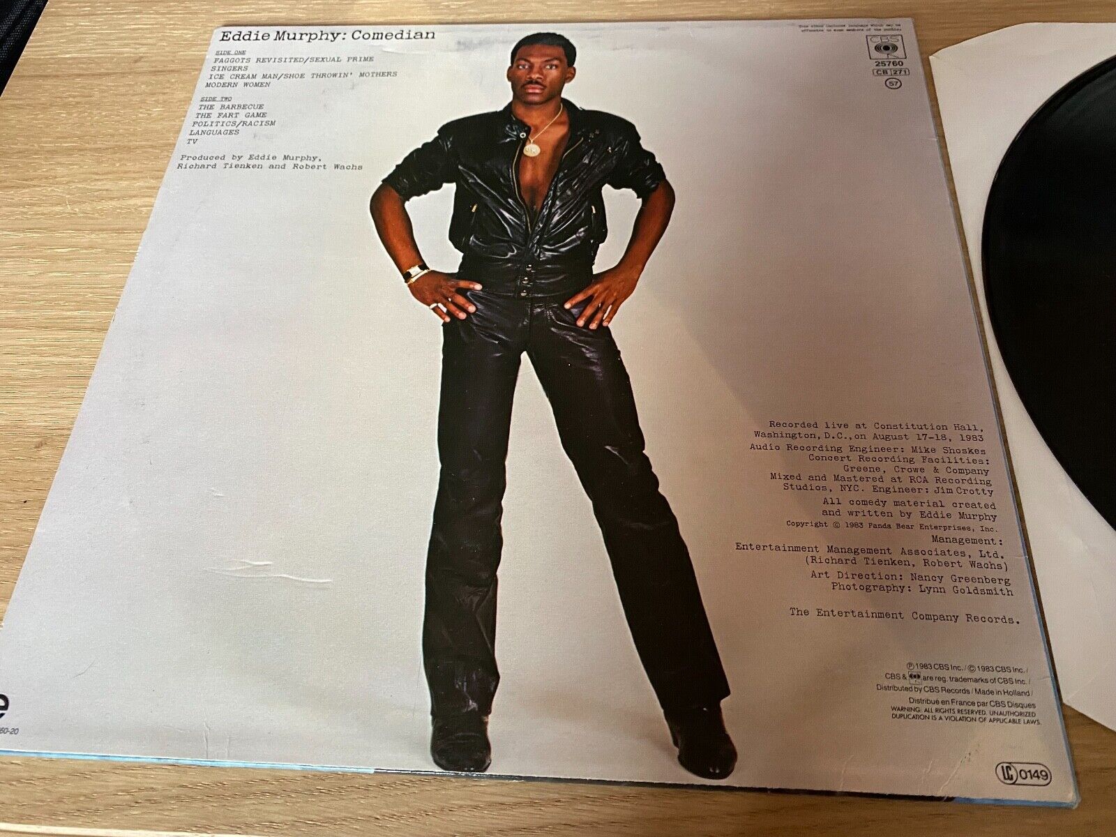 EDDIE MURPHY "COMEDIAN" CBS RECORDS 1983 DUTCH PRESSED 12" VINYL LP STAND UP LP*