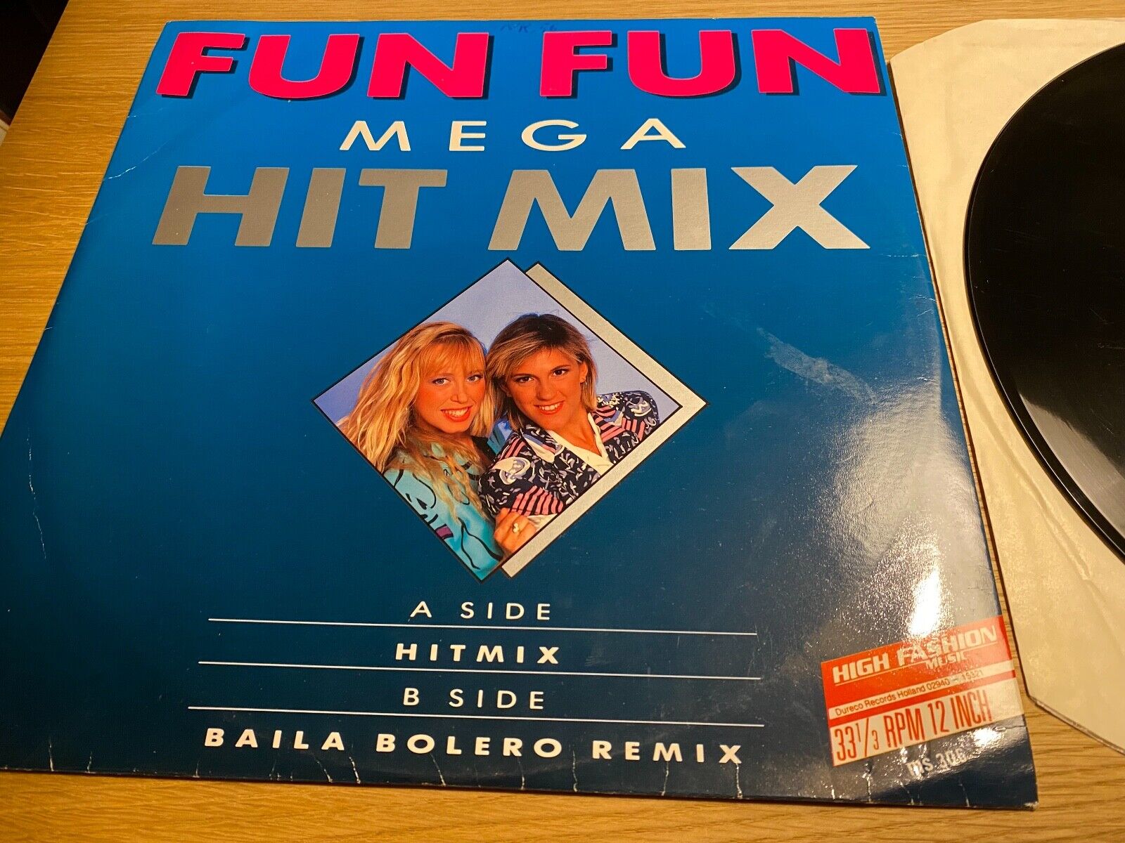 FUN FUN "HIT MIX / BAILA BOLERO REMIX" 1987 HIGH FASHION RECORDS DUTCH 12" VINYL