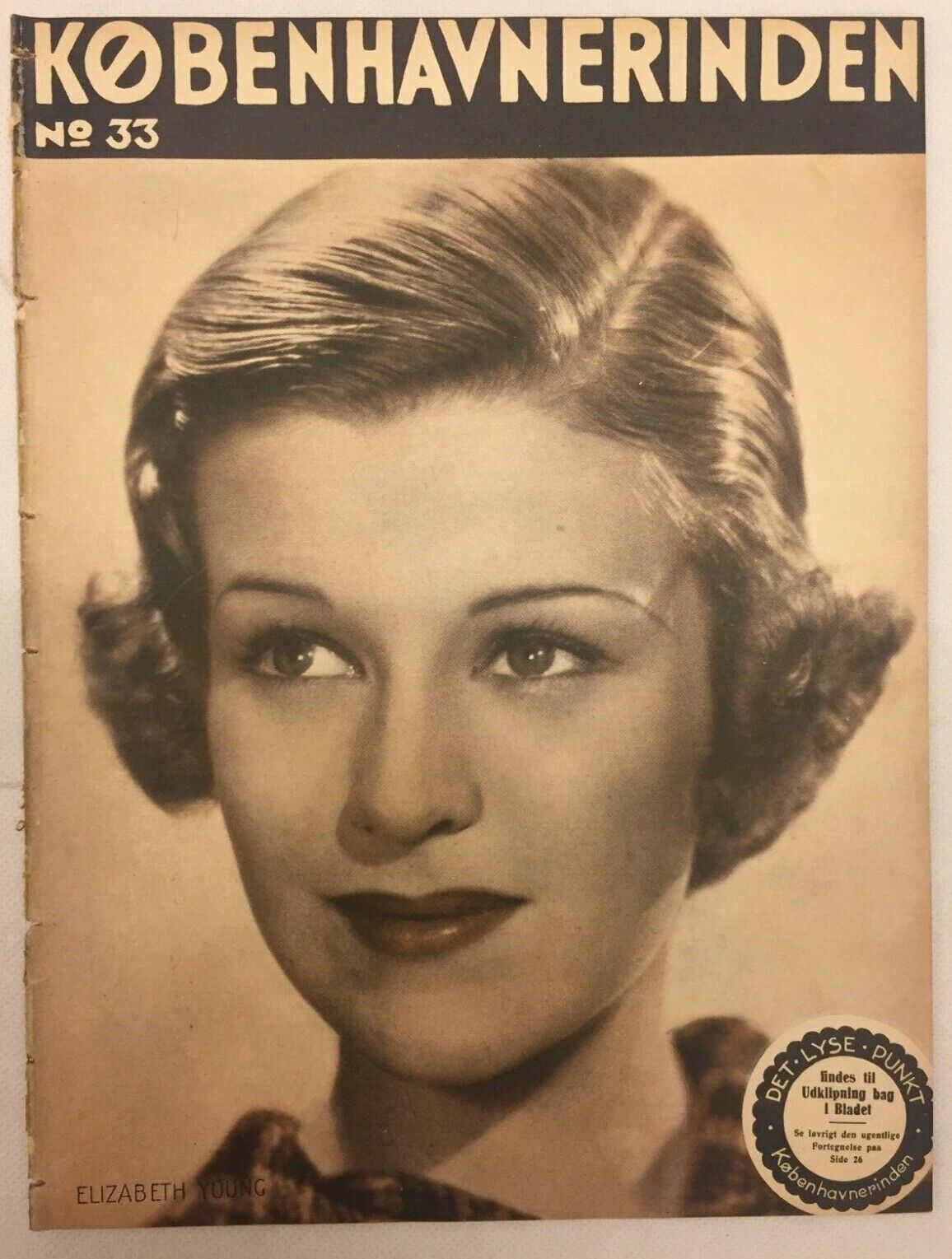 Elizabeth Young Complete Antique Vintage Danish Magazine 1934 Københavnerinden