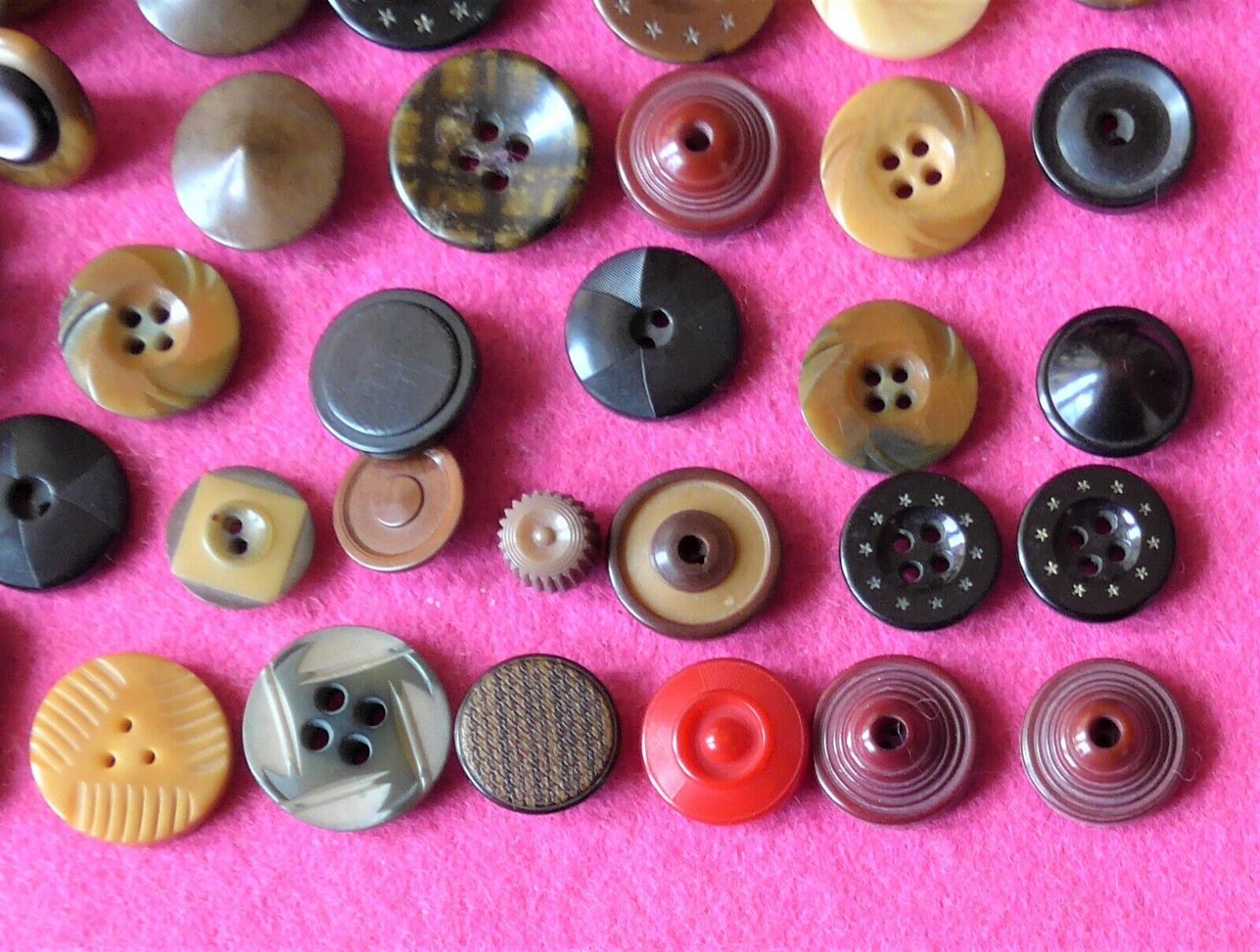 64 COLLECTABLE vintage VEGETABLE IVORY buttons whistle carved none plain  (84)