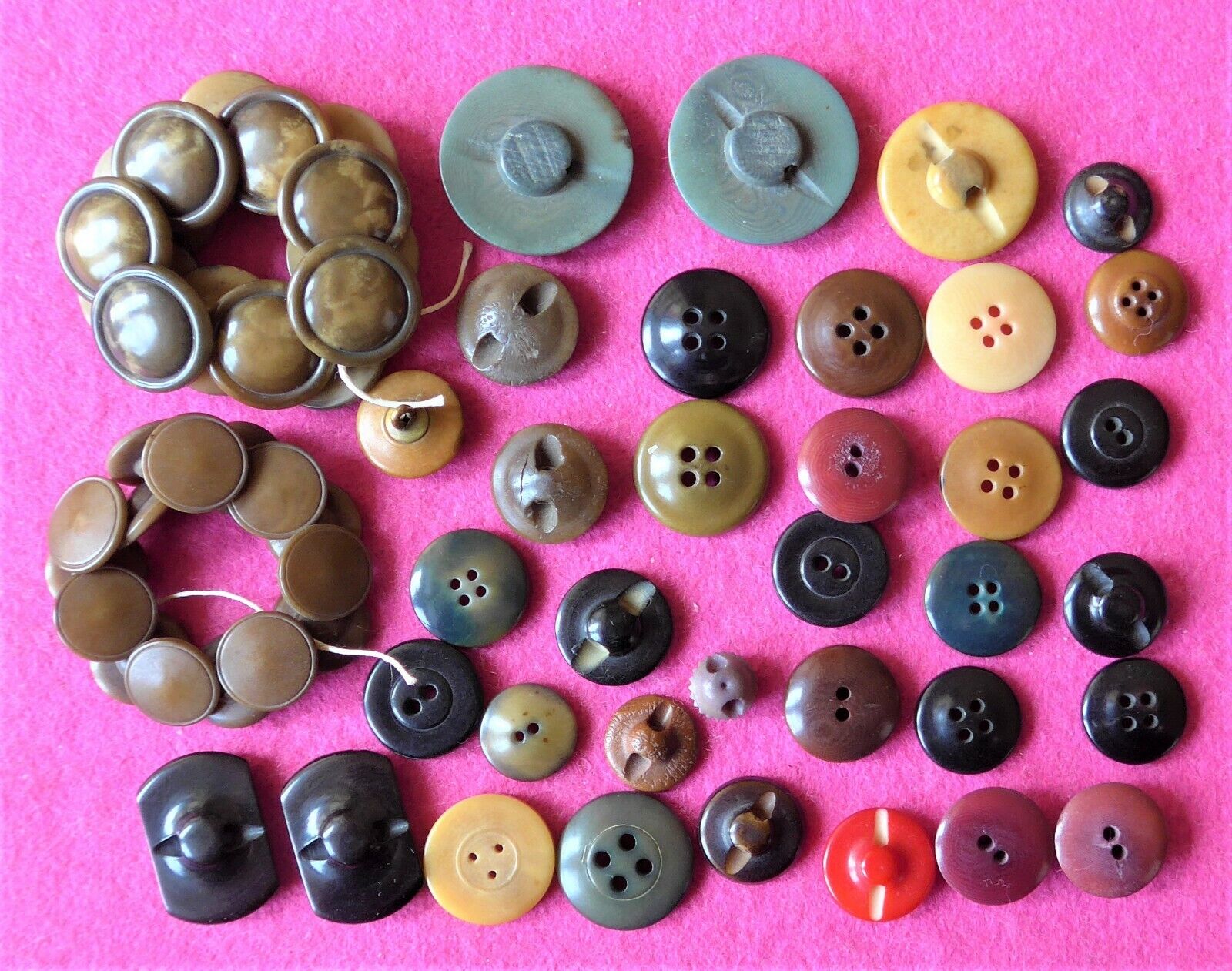 64 COLLECTABLE vintage VEGETABLE IVORY buttons whistle carved none plain  (84)