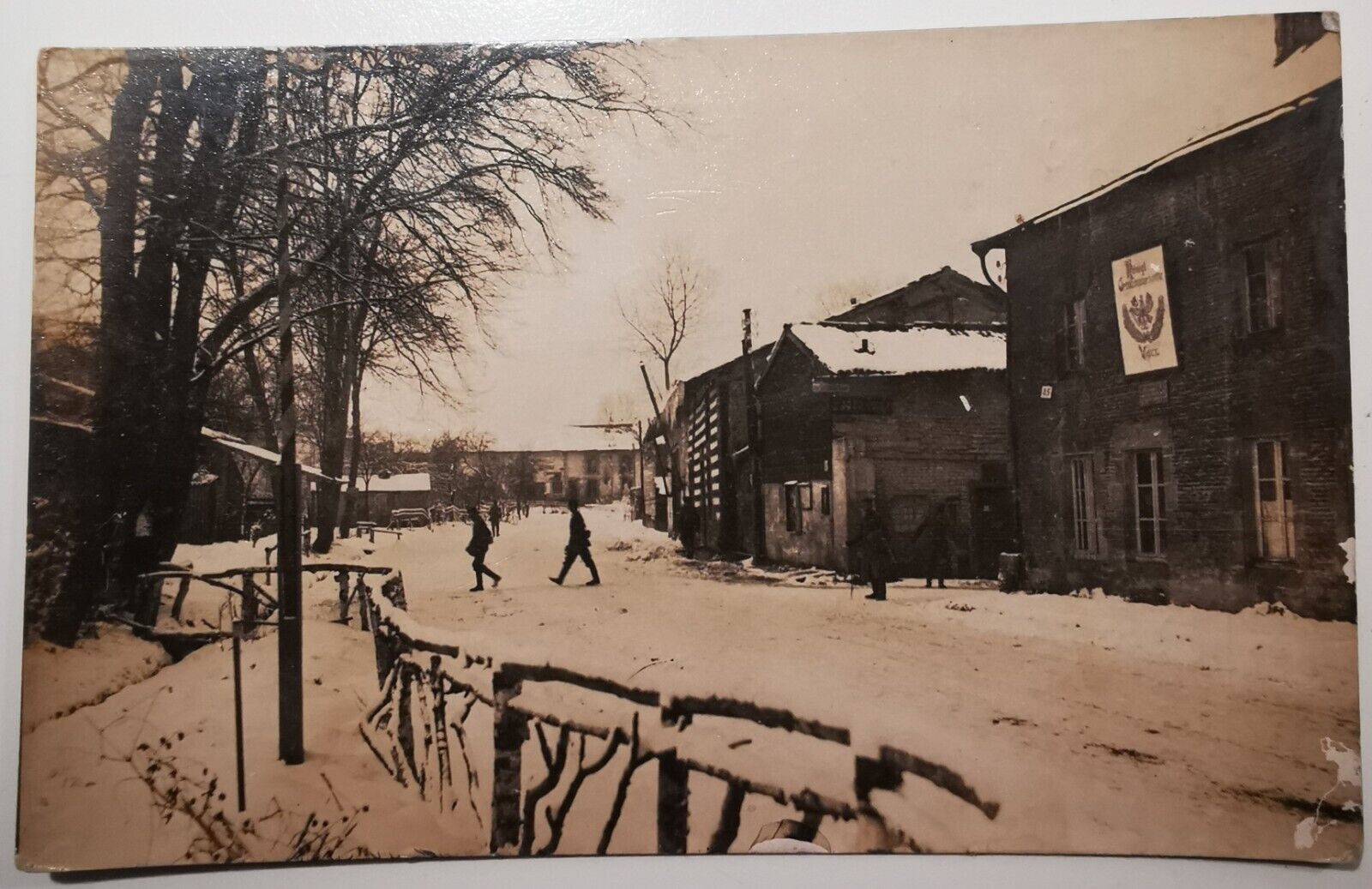 WWI postcard: Dane in german army writing home from Vieux France 1917 pok1088