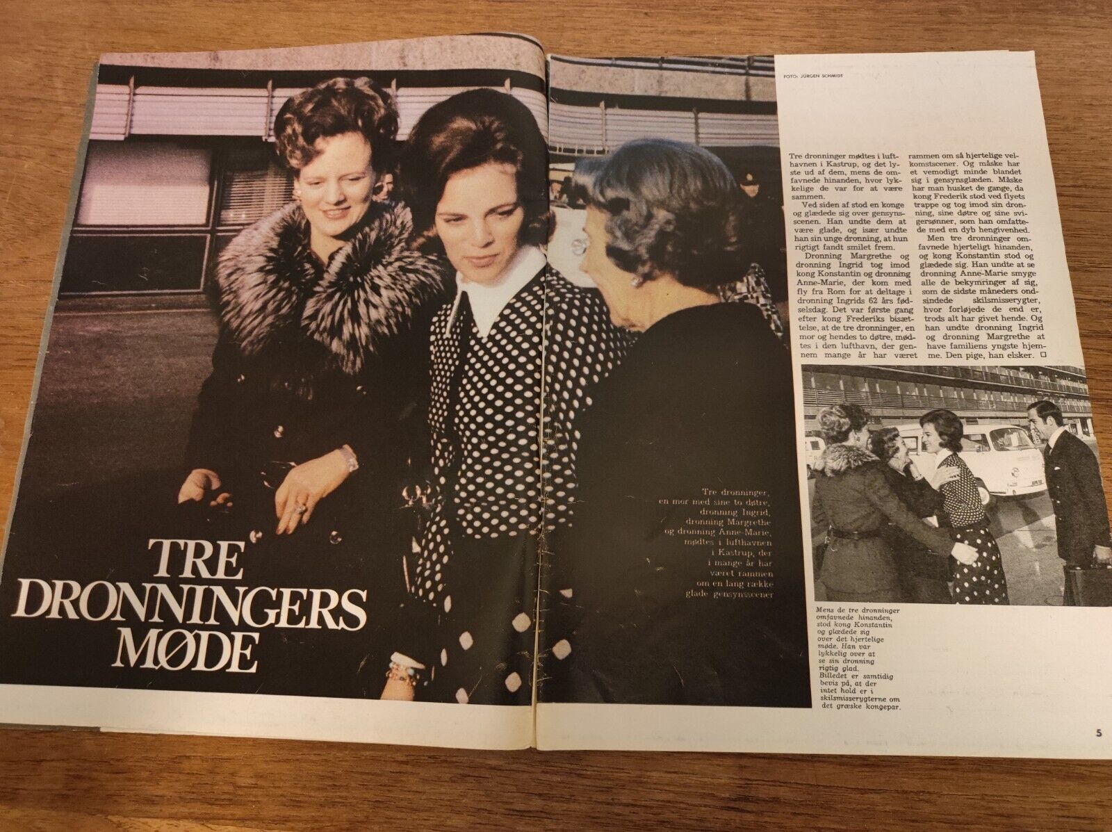 PRINCE FREDERIK Queen Anne-Marie INGRID Axel Strøbye 1972 Danish Magazine BB87