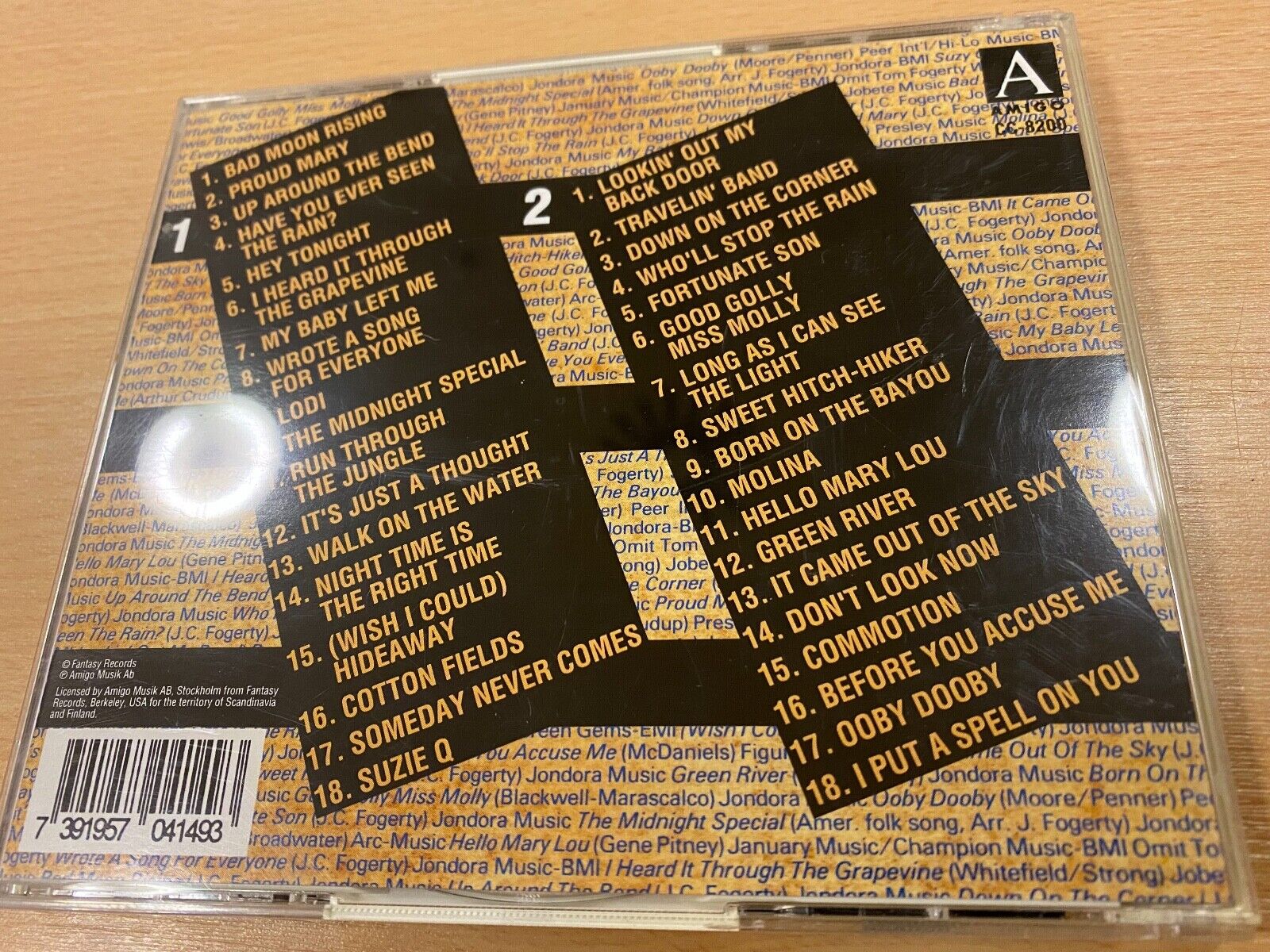 CREEDENCE CLEARWATER REVIVAL "FOREVER 36 GREATEST HITS" 2 X CD AMIGO RECORDS NCB