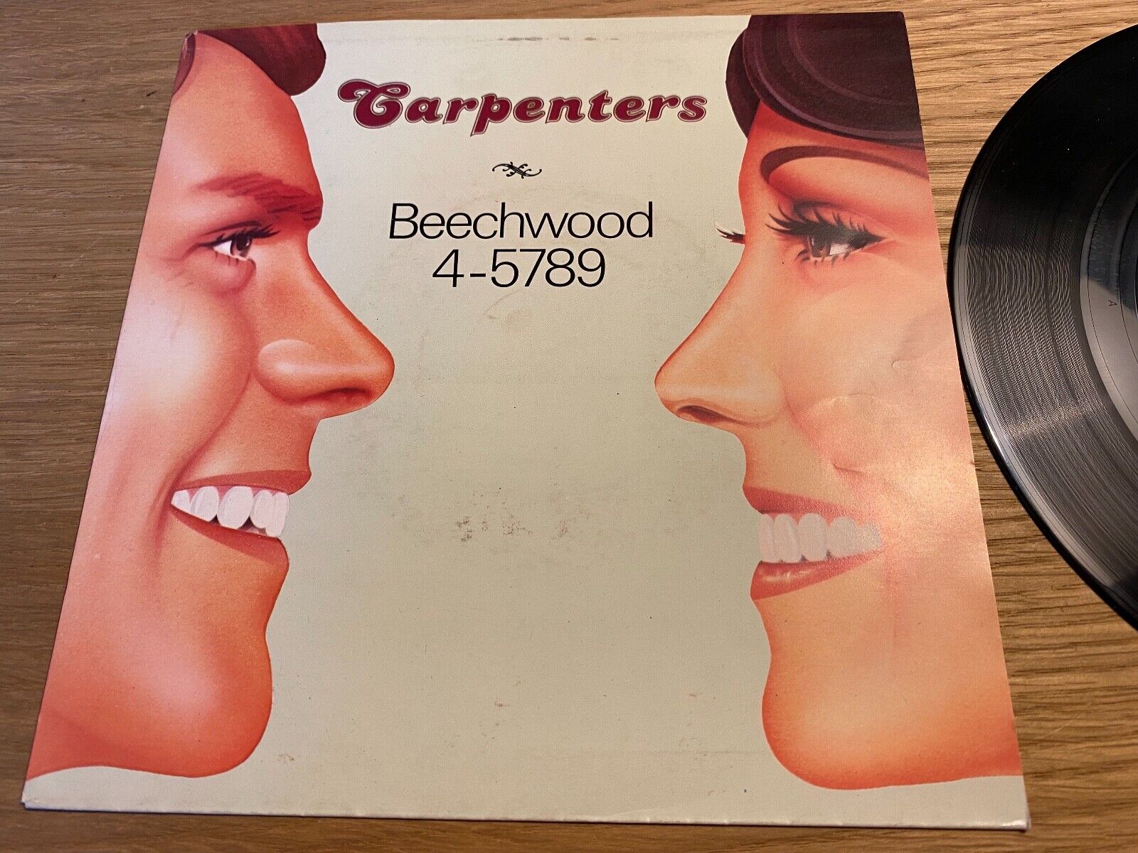 CARPENTERS "BEECHWOOD 4-5789 / SOMEBODY´S BEEN LYIN´" 1981 AM RECORDS DUTCH 7"*