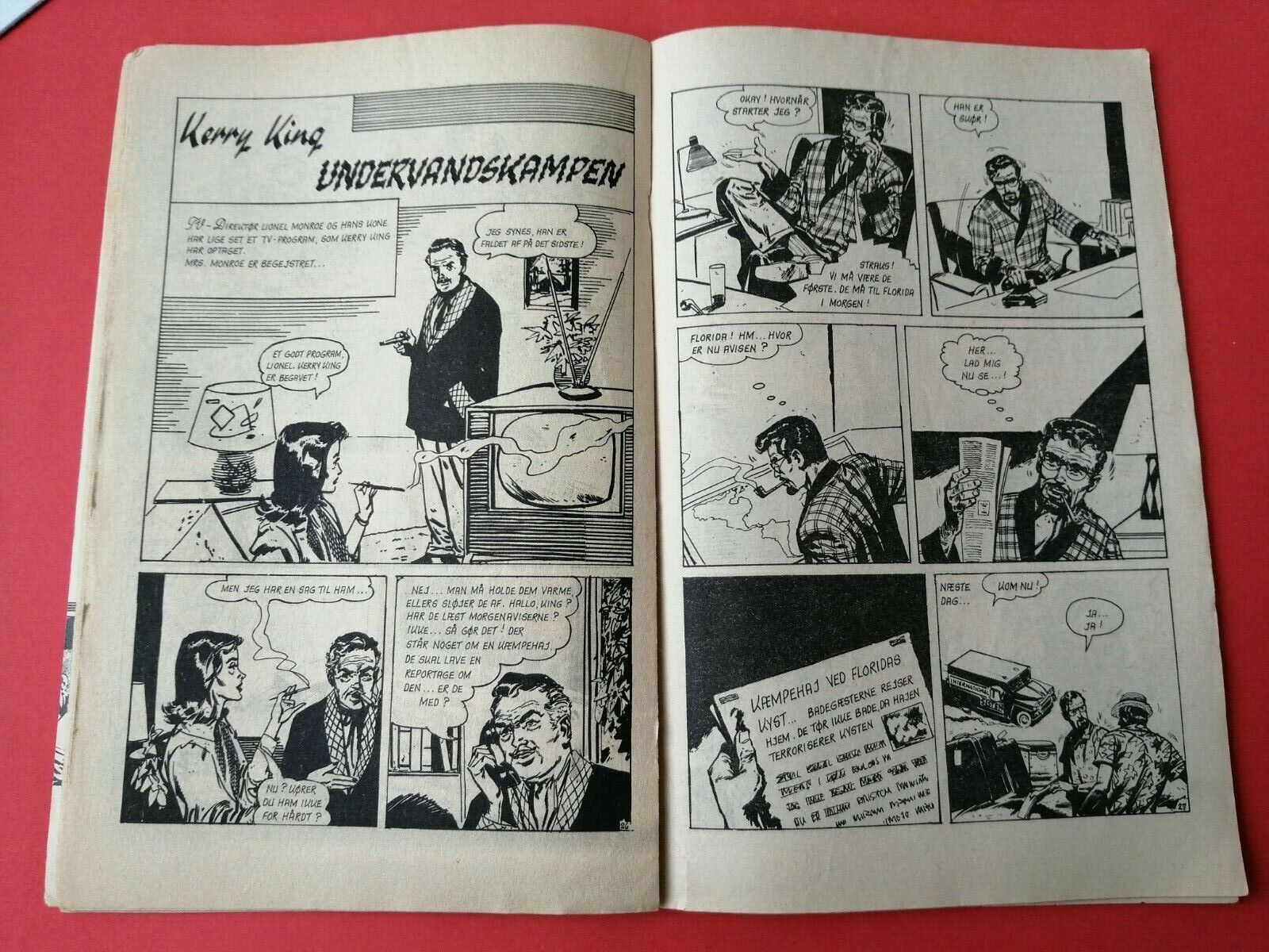 Danish Comic"007 James Bond" Sean Connery on cover and back pagesNo 101964