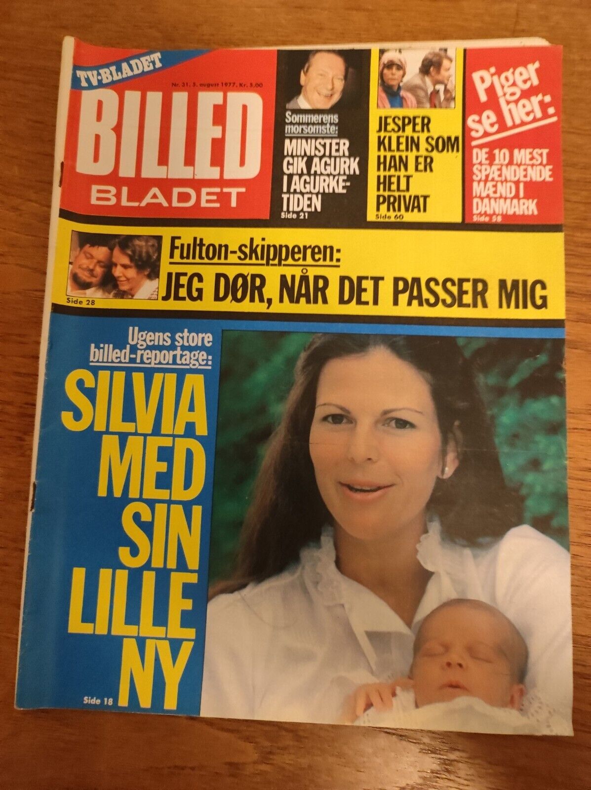 QUEEN SILVIA Victoria Peter Belli ABBA Dorothy Squires 1977 Danish Magazine BB49