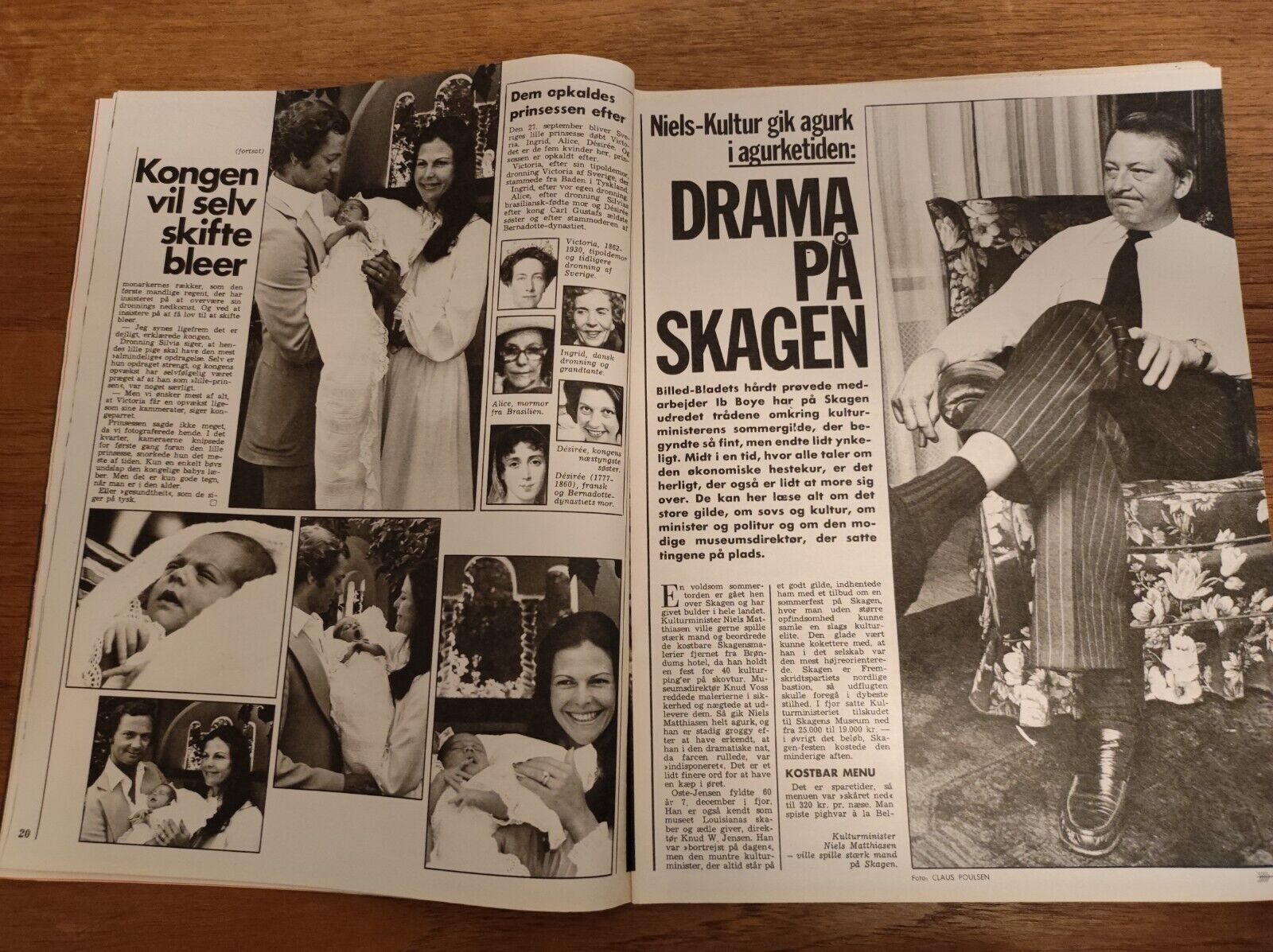 QUEEN SILVIA Victoria Peter Belli ABBA Dorothy Squires 1977 Danish Magazine BB49