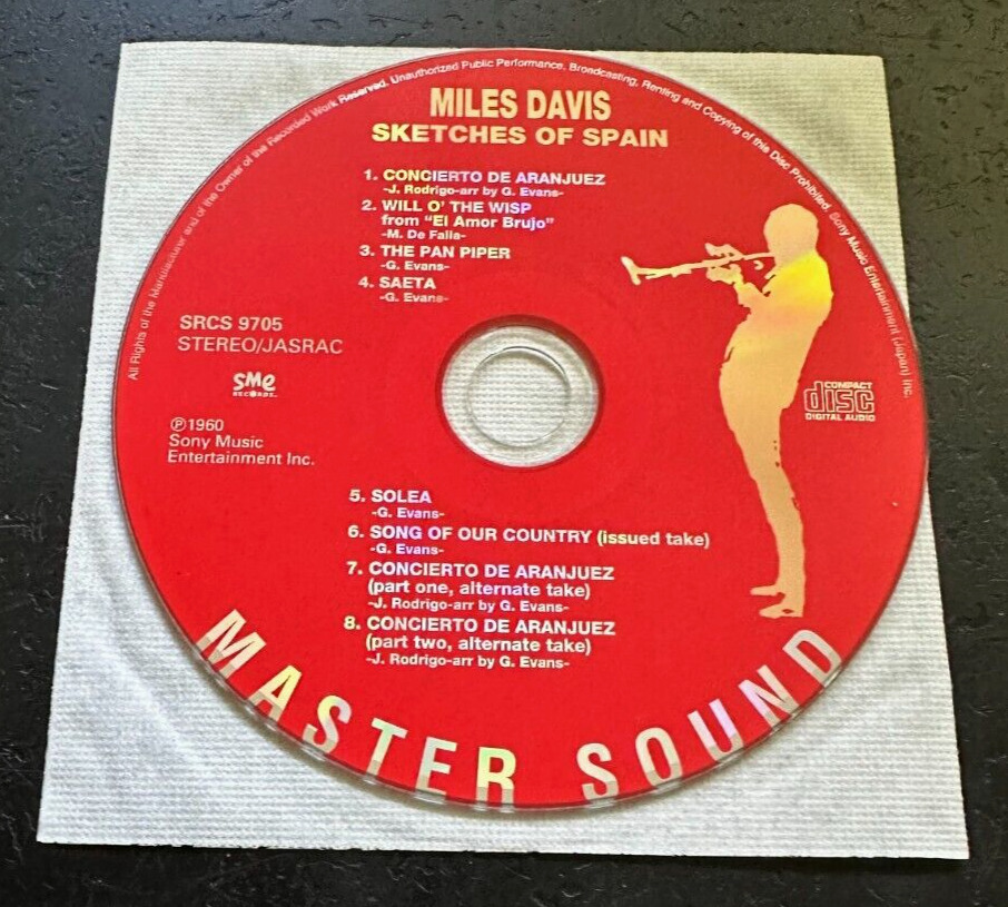 MILES DAVIS ''SKETCHES OF SPAIN'' - MINI LP JAPAN CD - 3 BONUS TRACKS