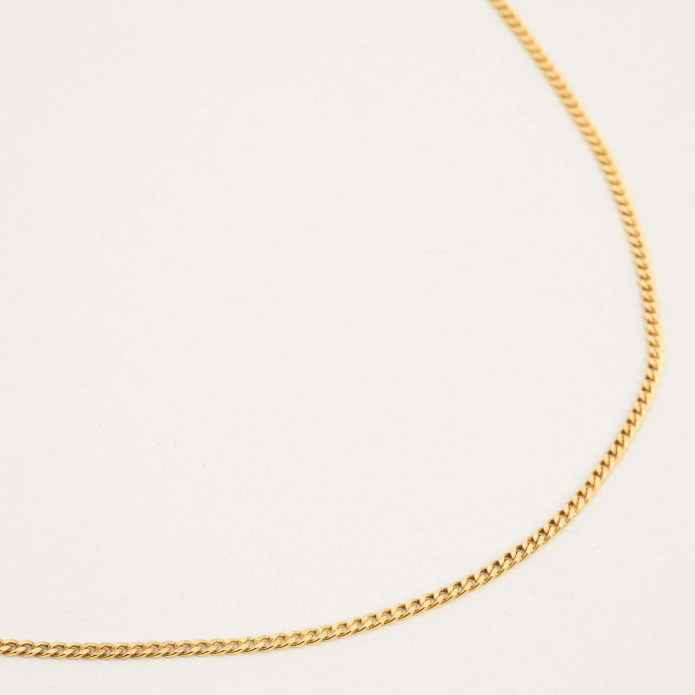 Curb Necklace in 8K Gold 1496 inches | Real Genuine Gold | Fine