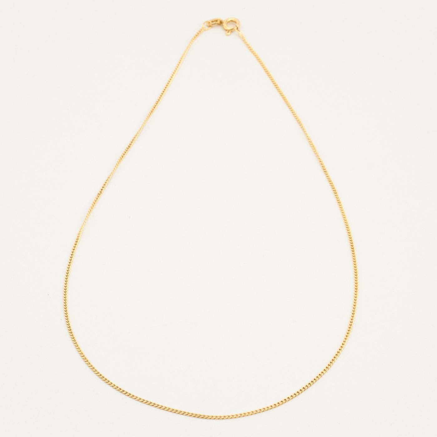 Curb Necklace in 8K Gold 1496 inches | Real Genuine Gold | Fine